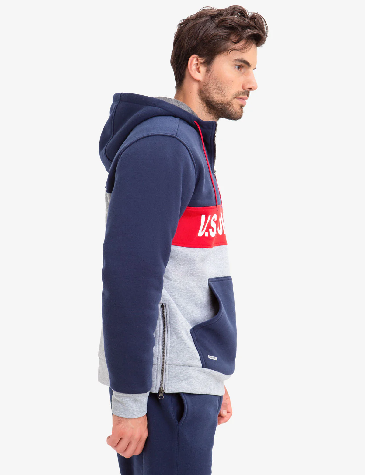 COLORBLOCK FAUX SHEARLING LINED U.S. POLO ASSN. HOODIE - Image 6