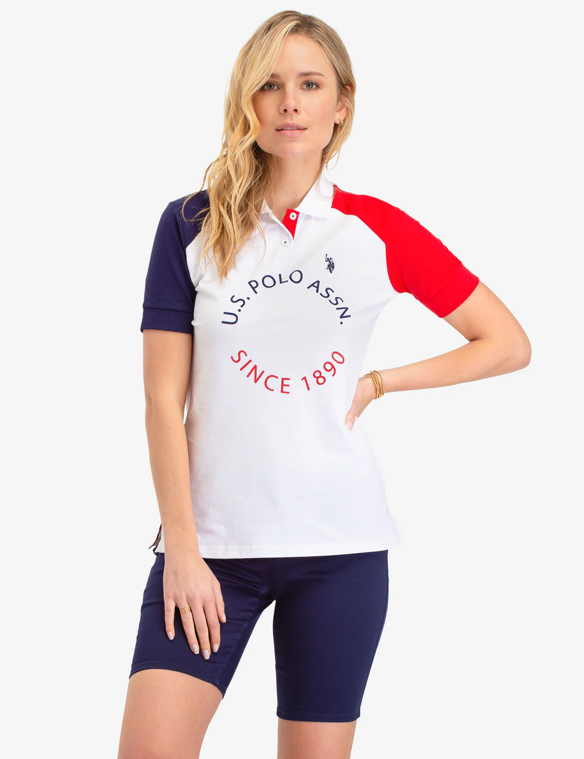 COLORBLOCK USPA CIRCLE LOGO POLO SHIRT - Image 2