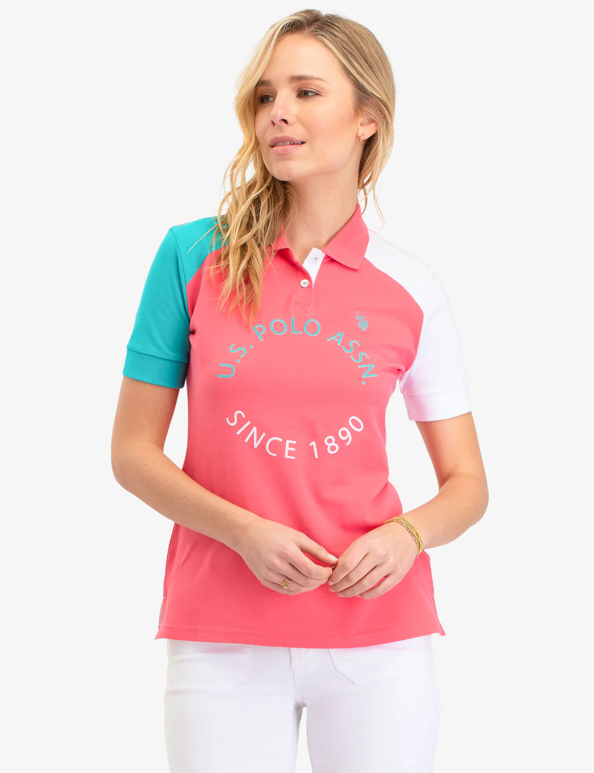 COLORBLOCK USPA CIRCLE LOGO POLO SHIRT - Image 7