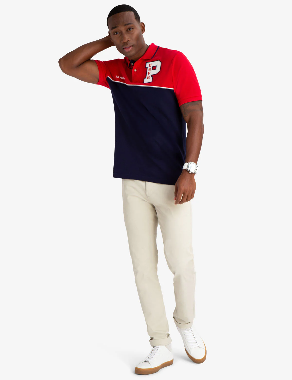 COLORBLOCK USPA PATCH POLO SHIRT - Image 2
