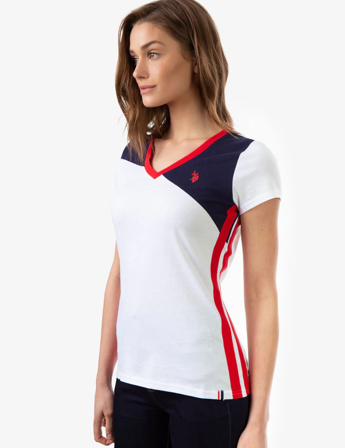 COLORBLOCK V-NECK T-SHIRT - Image 2
