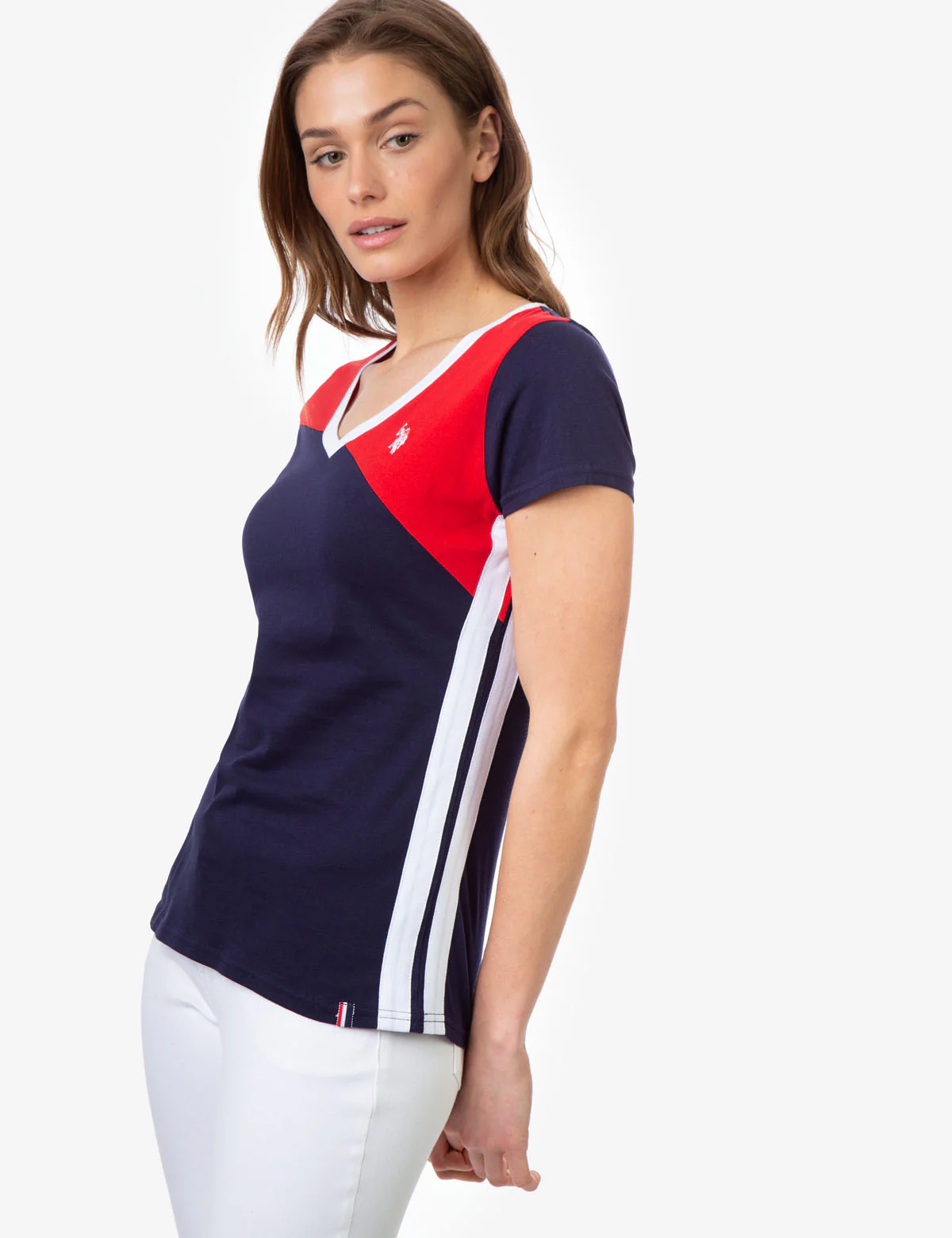 COLORBLOCK V-NECK T-SHIRT - Image 8