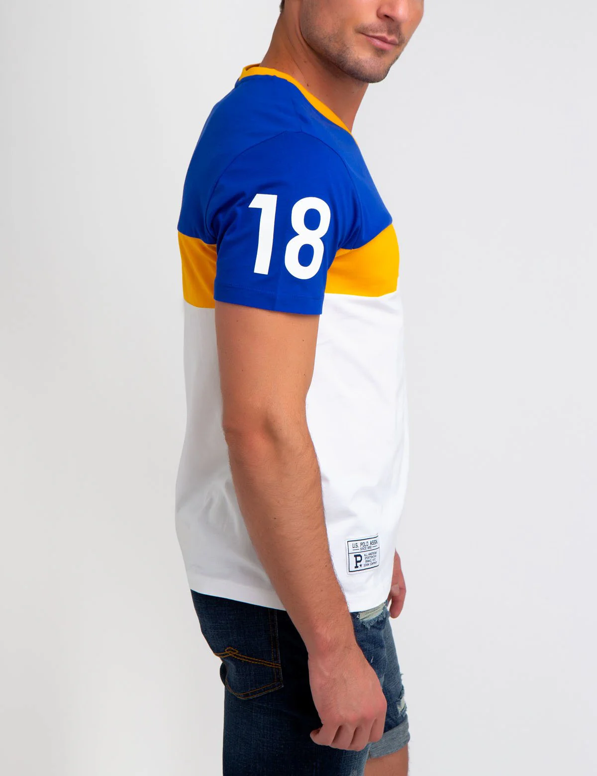 COLORBLOCK V-NECK T-SHIRT - Image 15
