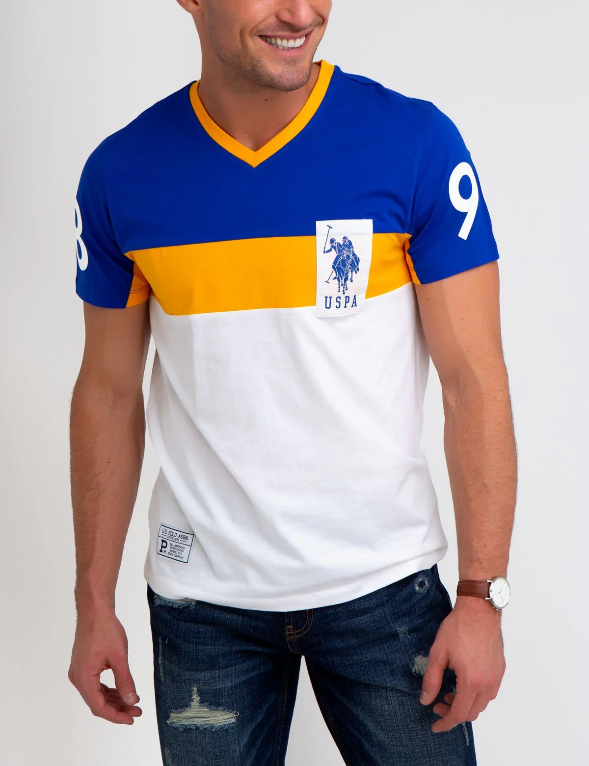 COLORBLOCK V-NECK T-SHIRT - Image 5