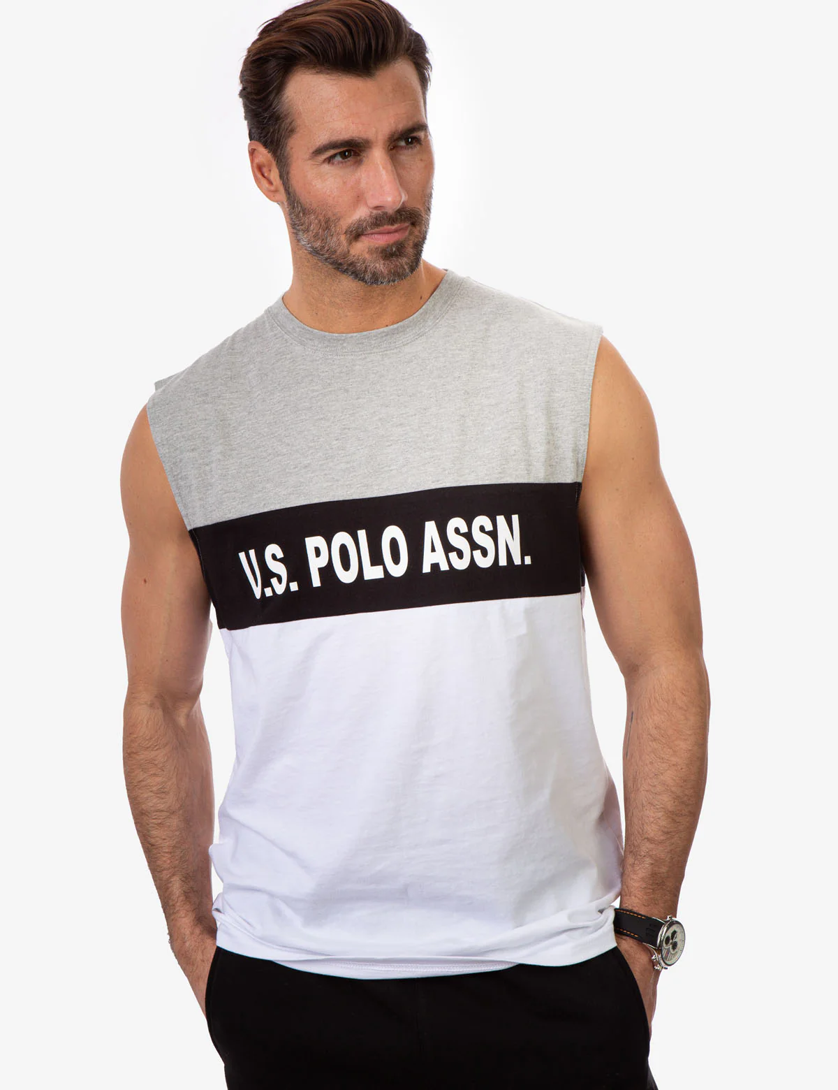 COLORBLOCK WORDMARK MUSCLE TANK - Image 5