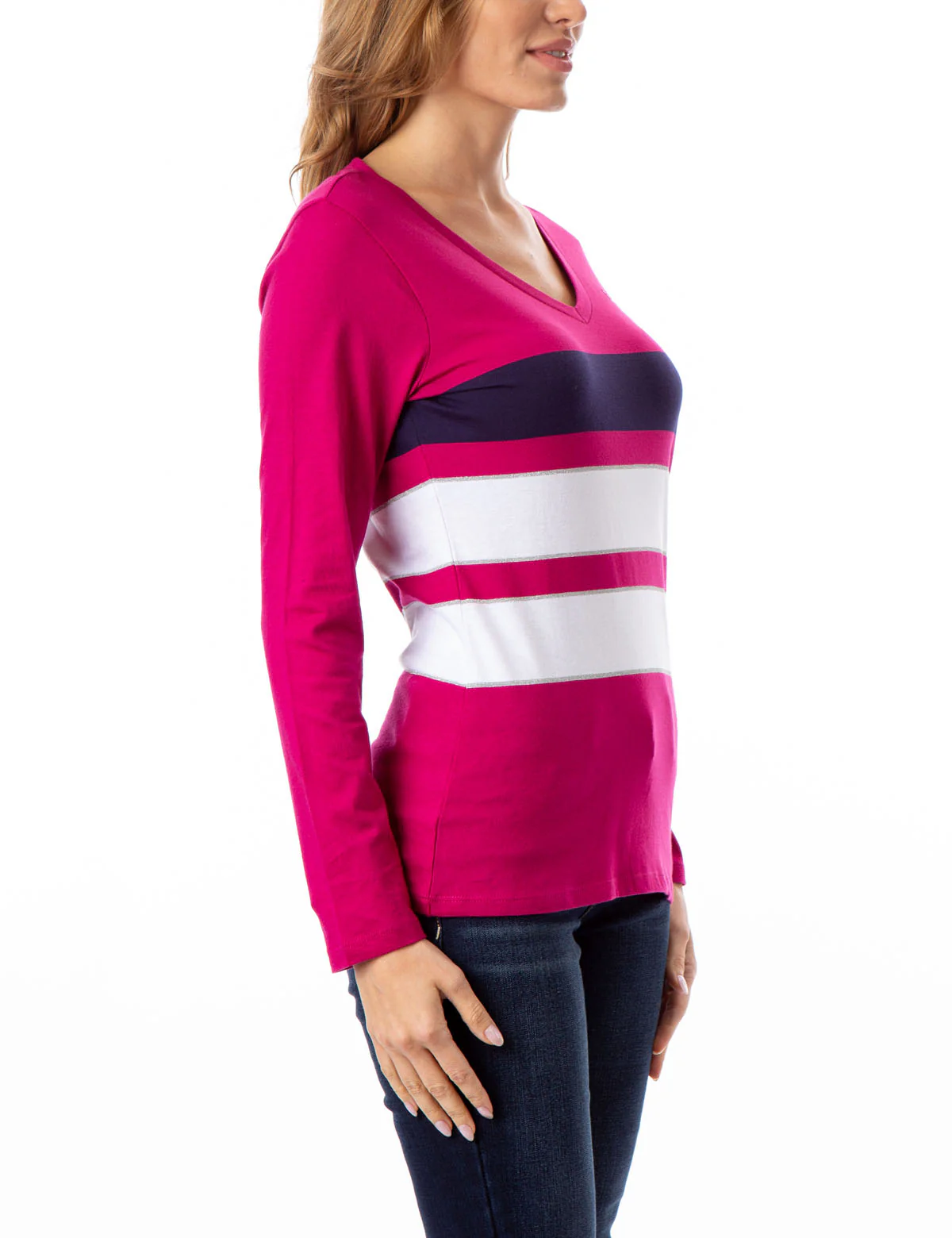 COMBO STRIPE LONG SLEEVE T-SHIRT - Image 2