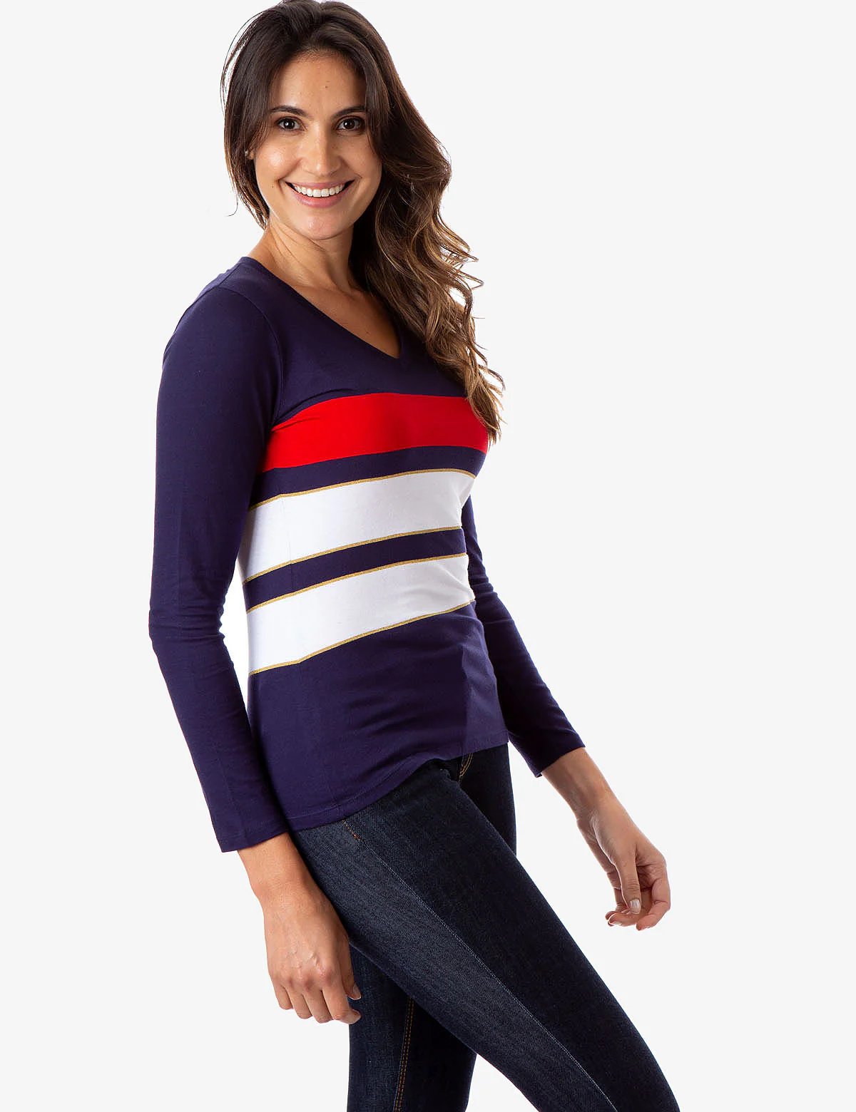 COMBO STRIPE LONG SLEEVE T-SHIRT - Image 9