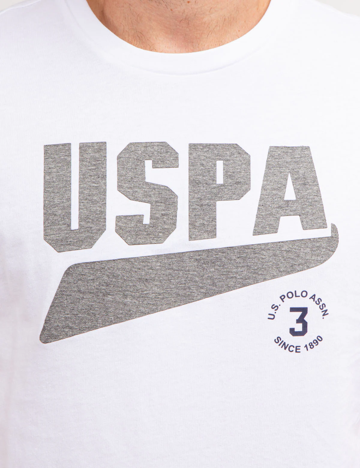 CONTRAST HEATHER USPA GRAPHIC T-SHIRT - Image 2