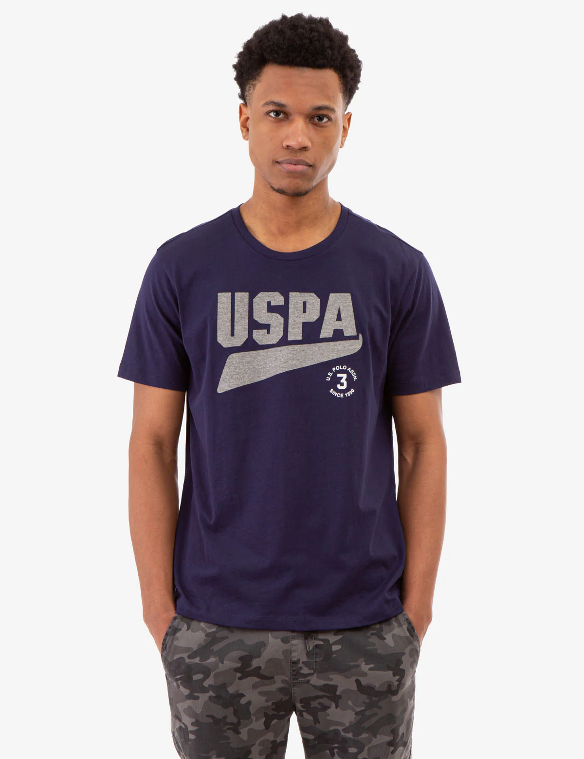 CONTRAST HEATHER USPA GRAPHIC T-SHIRT - Image 5