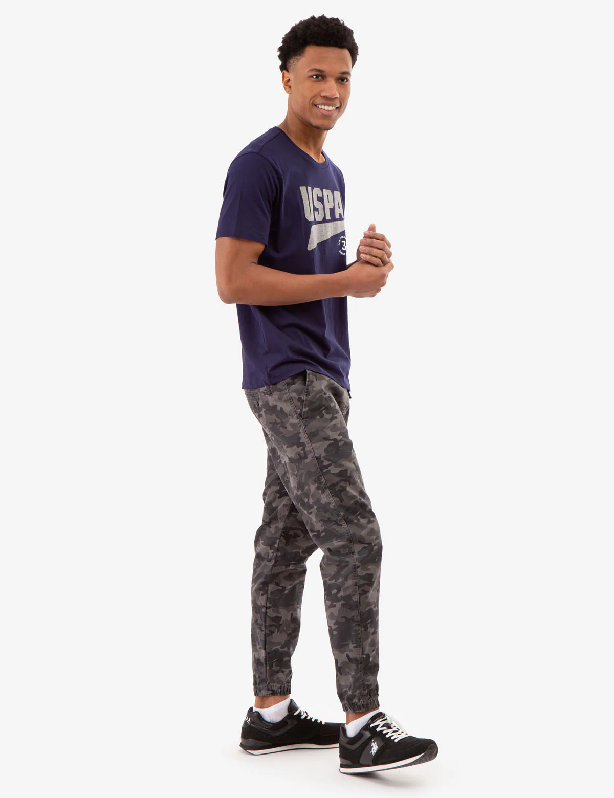 CONTRAST HEATHER USPA GRAPHIC T-SHIRT - Image 6