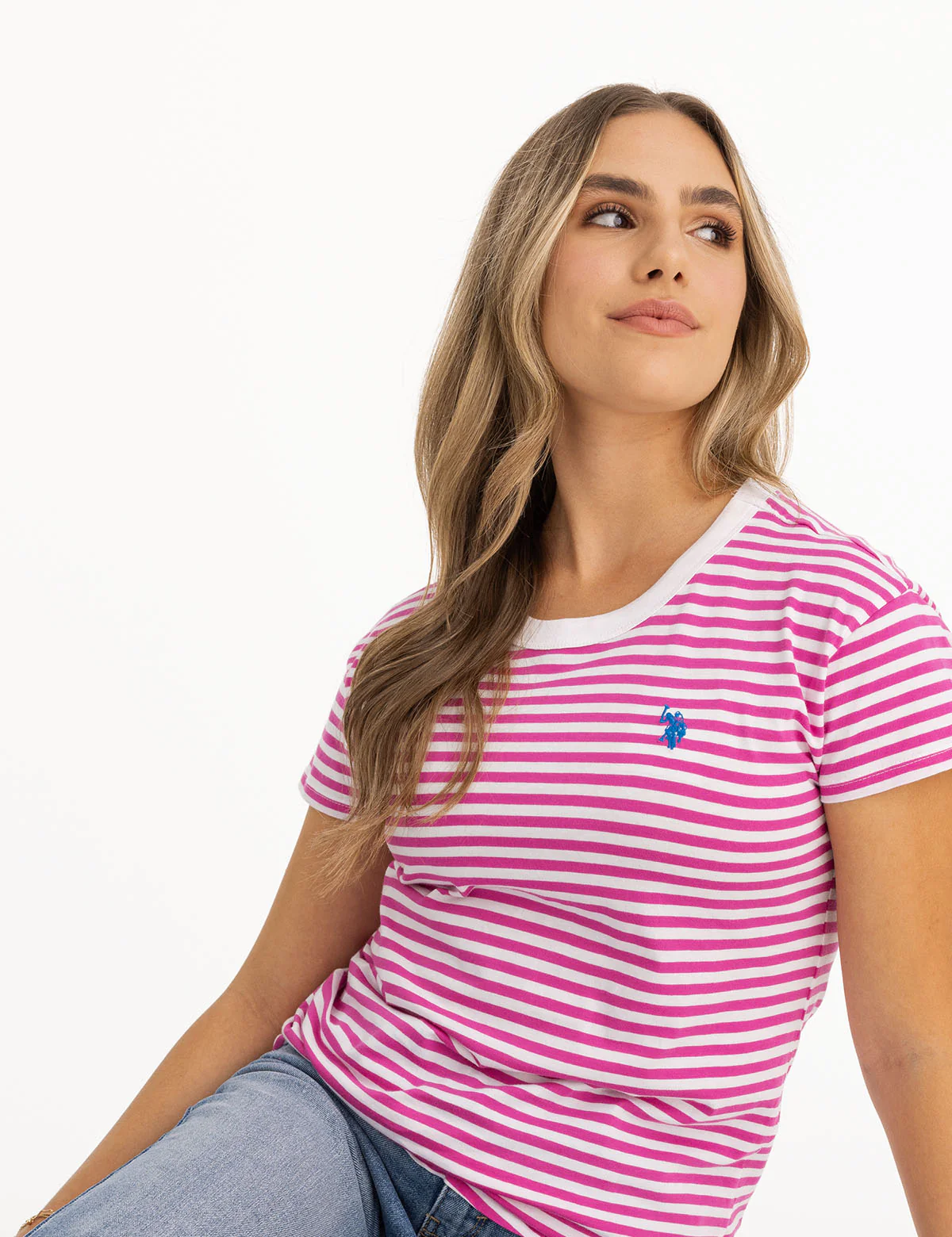 CONTRAST RINGER STRIPE CREW T-SHIRT - Image 10