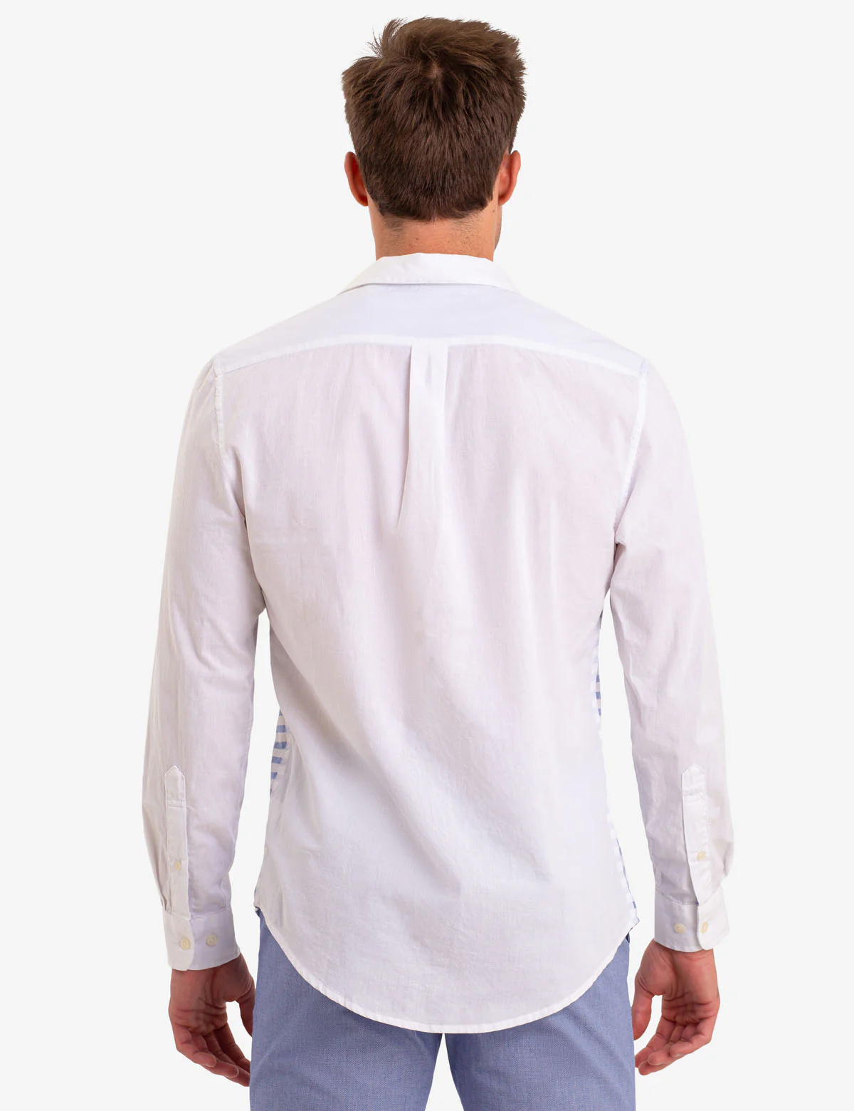 CONTRAST STRIPED LONG SLEEVE SHIRT - Image 3