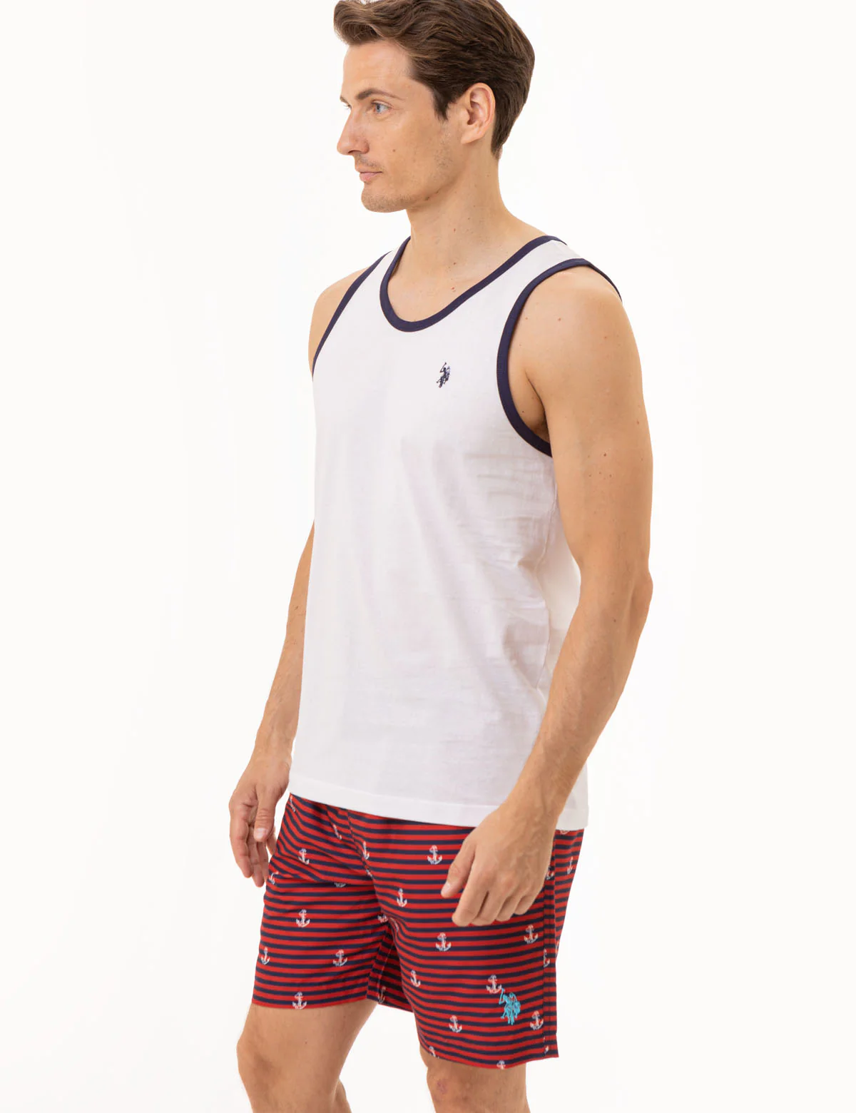 CONTRAST TRIM JERSEY MUSCLE TANK - Image 3