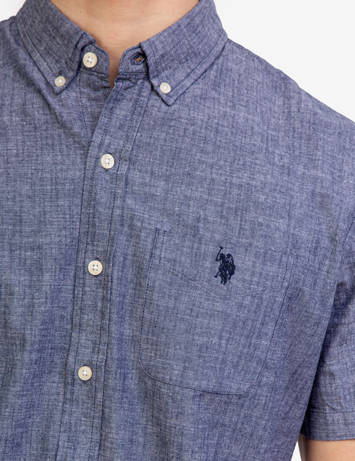 SLUB CANVAS BUTTON DOWN SHIRT - Image 2