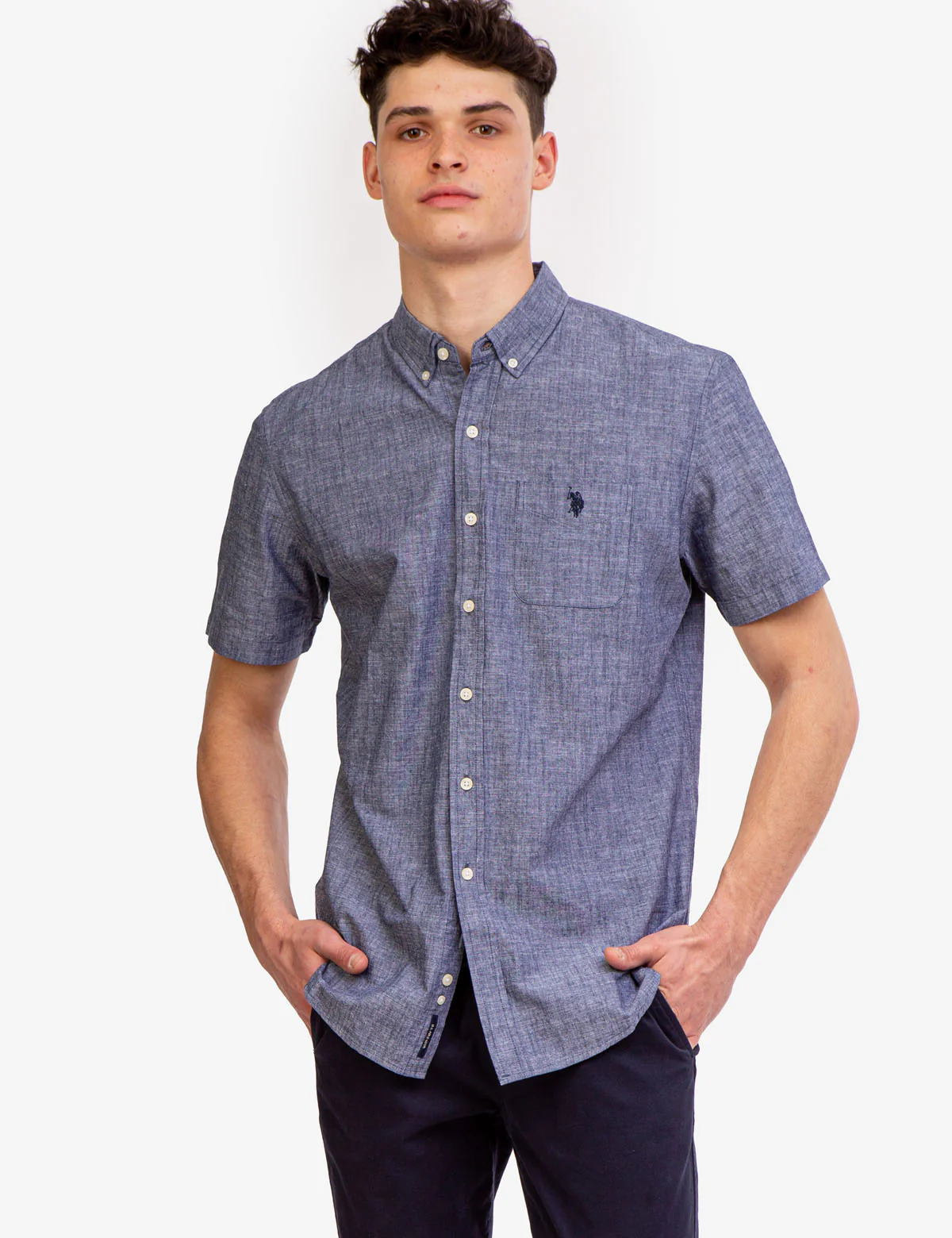 SLUB CANVAS BUTTON DOWN SHIRT - Image 5