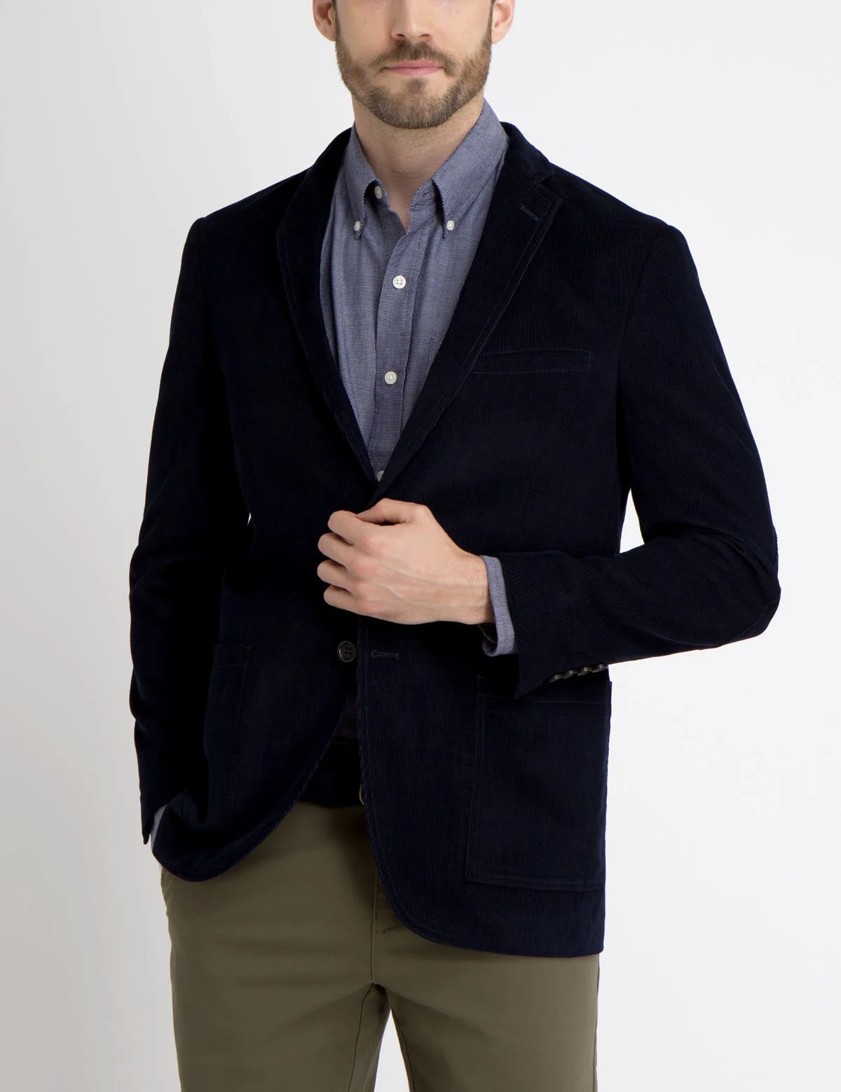 NAVY CORDUROY BLAZER - Image 5