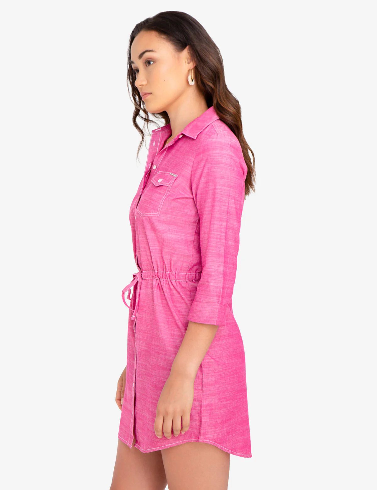 COTTON BOTTON FRONT DRESS - Image 3