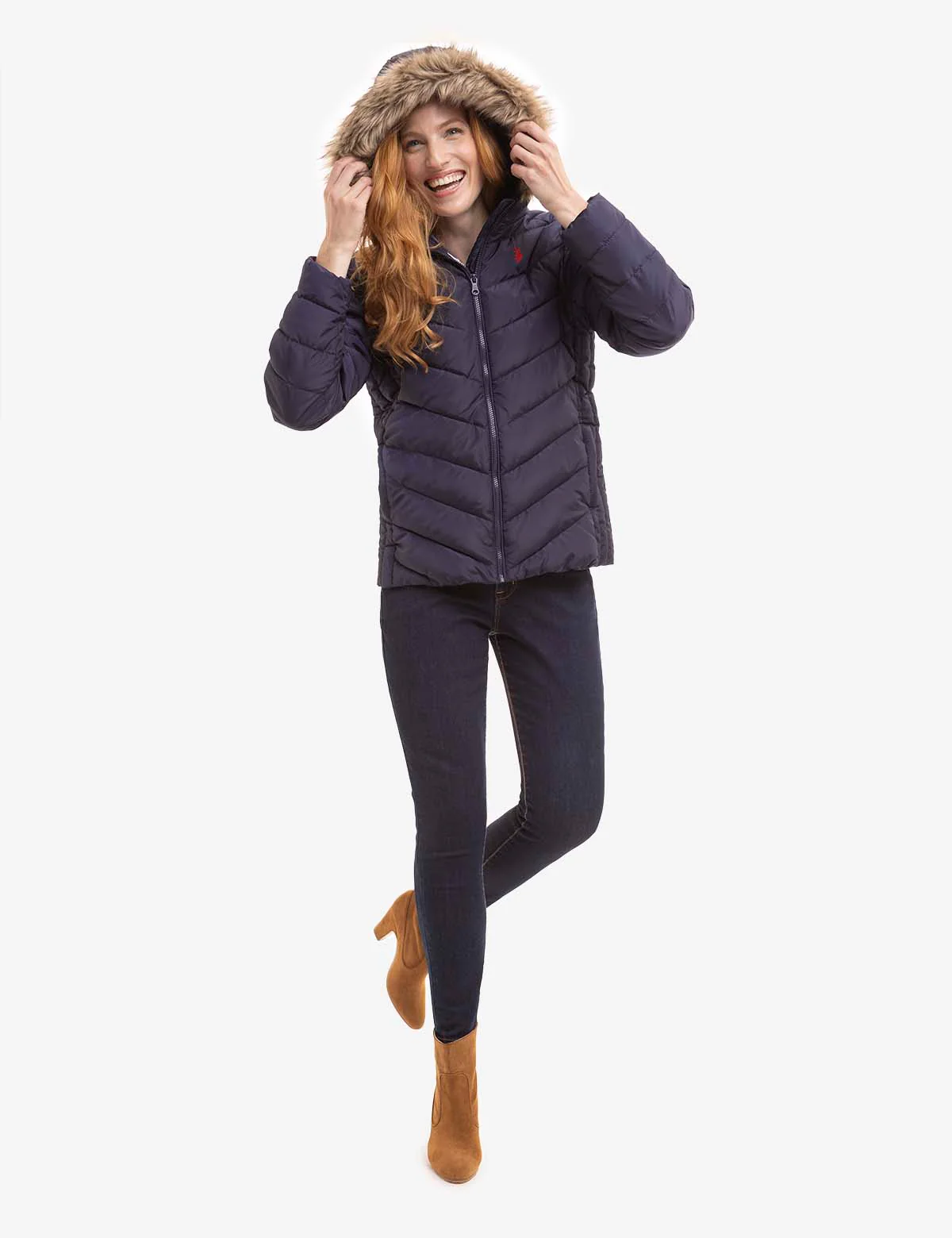 COZY FAUX FUR HOOEDED PUFFER JACKET - Image 11