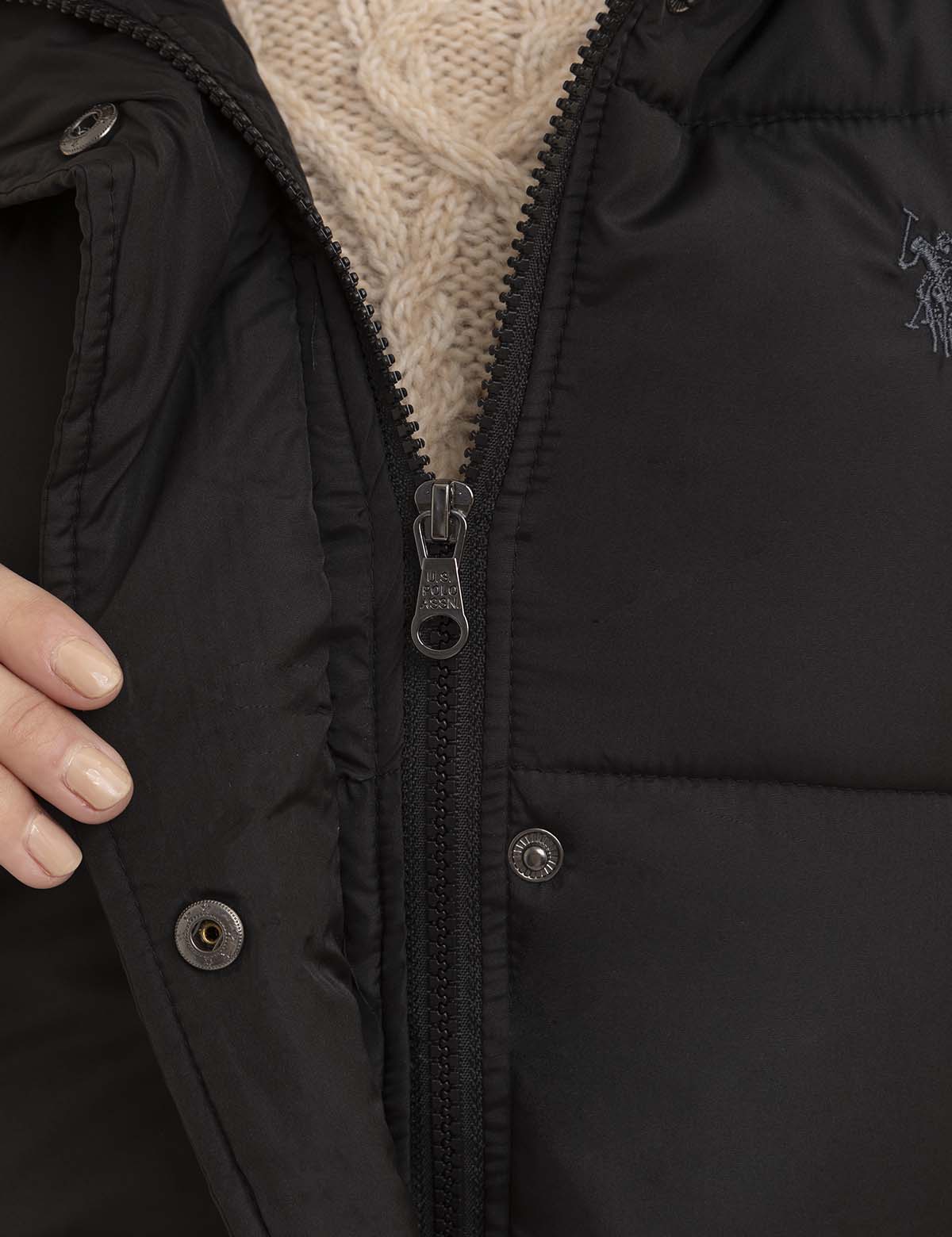 COZY PUFFER JACKET WITH PATCH POCKET - Image 10