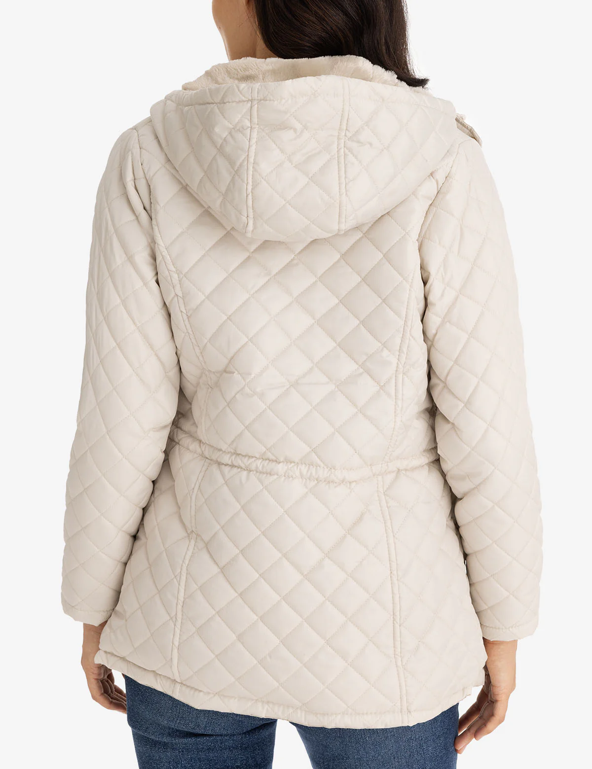 COZY QUILTED HOODED COAT - Image 5