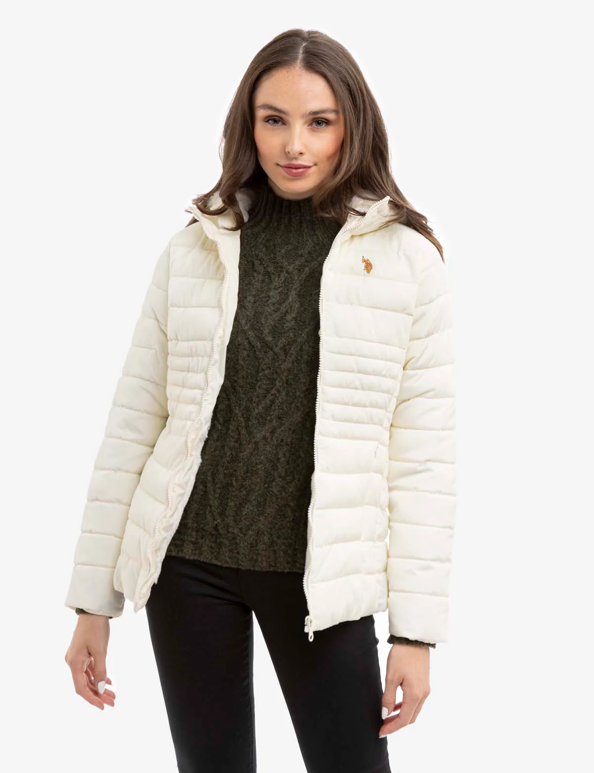COZY QUILTED HOODED PUFFER JACKET - Image 5