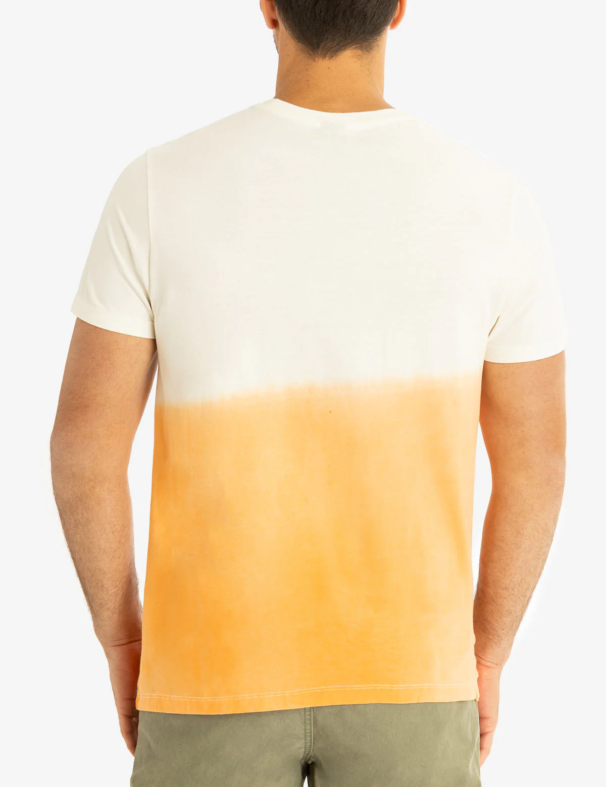 CREW NECK DIP DYE T-SHIRT WITH POCKET - Image 14