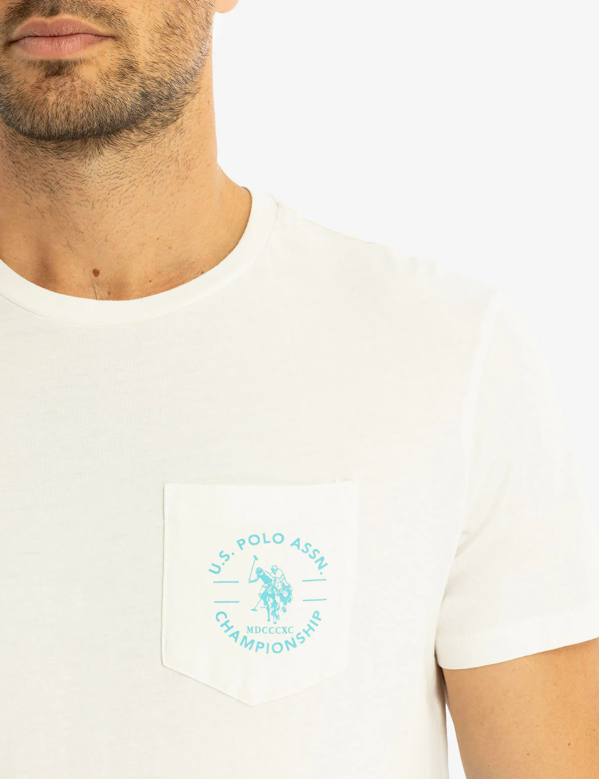 CREW NECK DIP DYE T-SHIRT WITH POCKET - Image 7