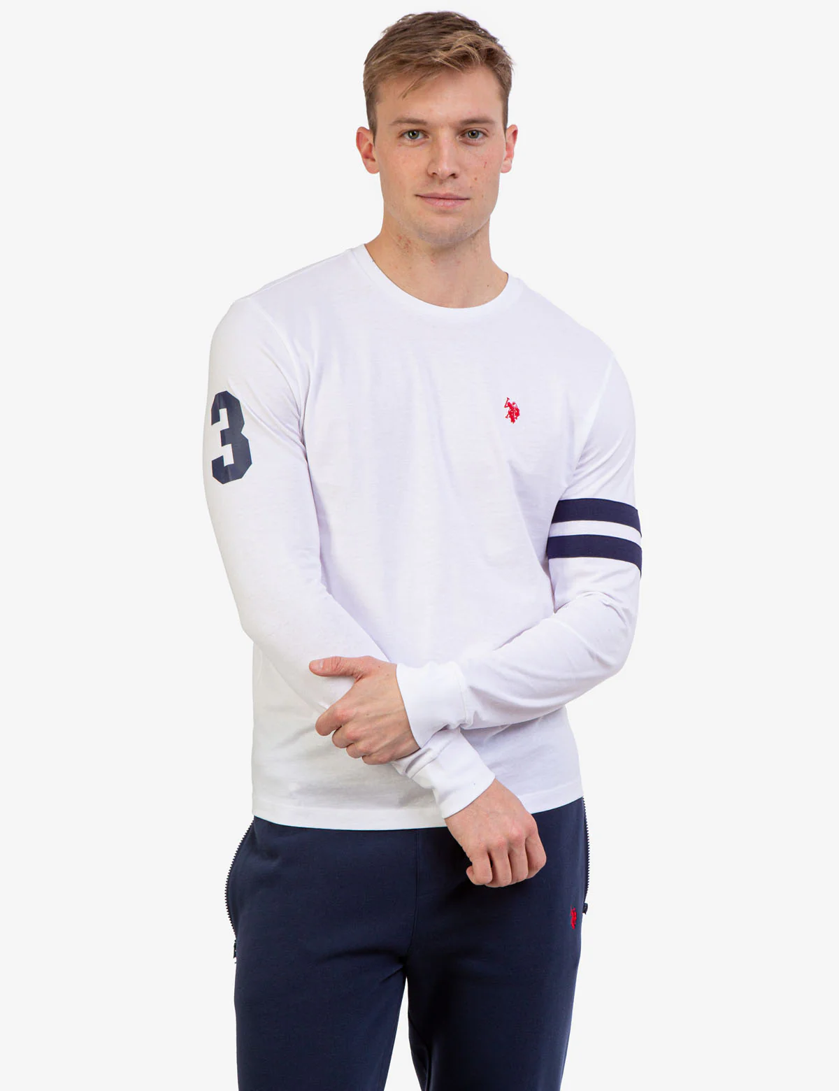 CREW NECK LONG SLEEVE LOGO T-SHIRT - Image 7