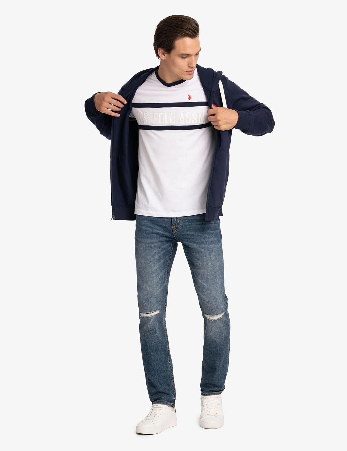 CREW NECK RINGER LOGO T-SHIRT - Image 10