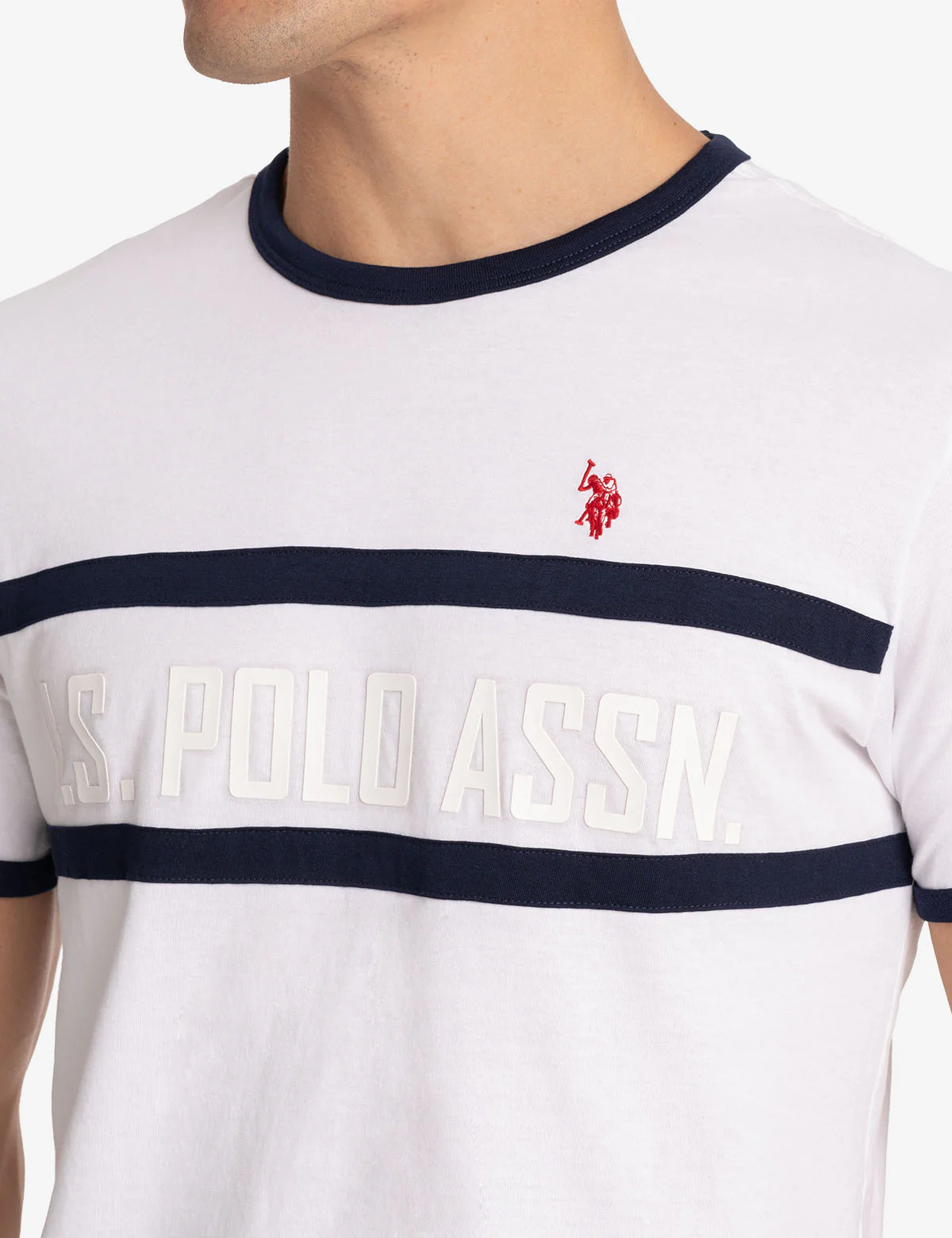 CREW NECK RINGER LOGO T-SHIRT - Image 11