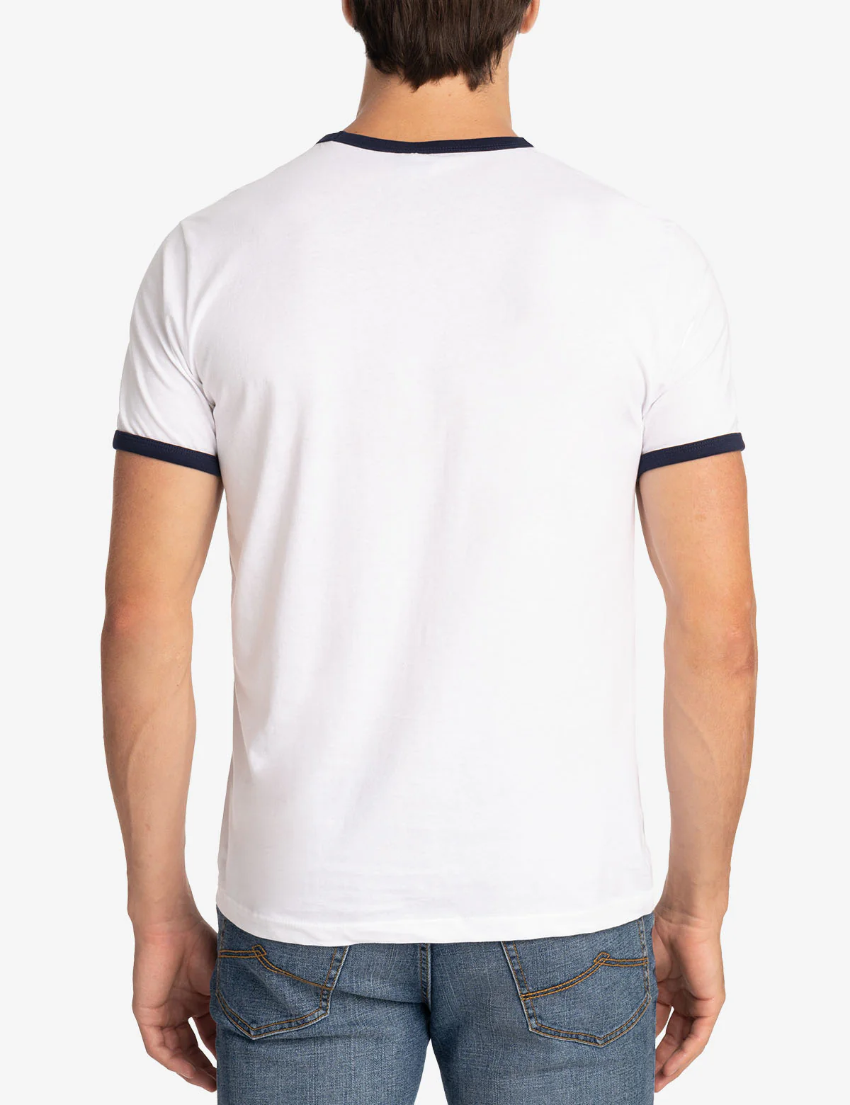 CREW NECK RINGER LOGO T-SHIRT - Image 12