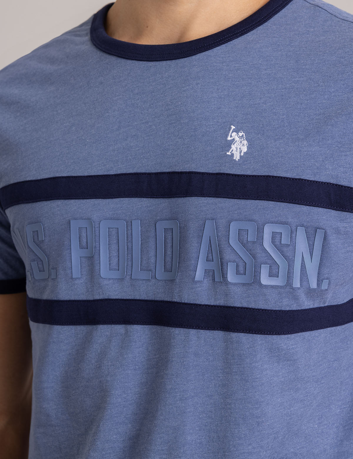 CREW NECK RINGER LOGO T-SHIRT - Image 2