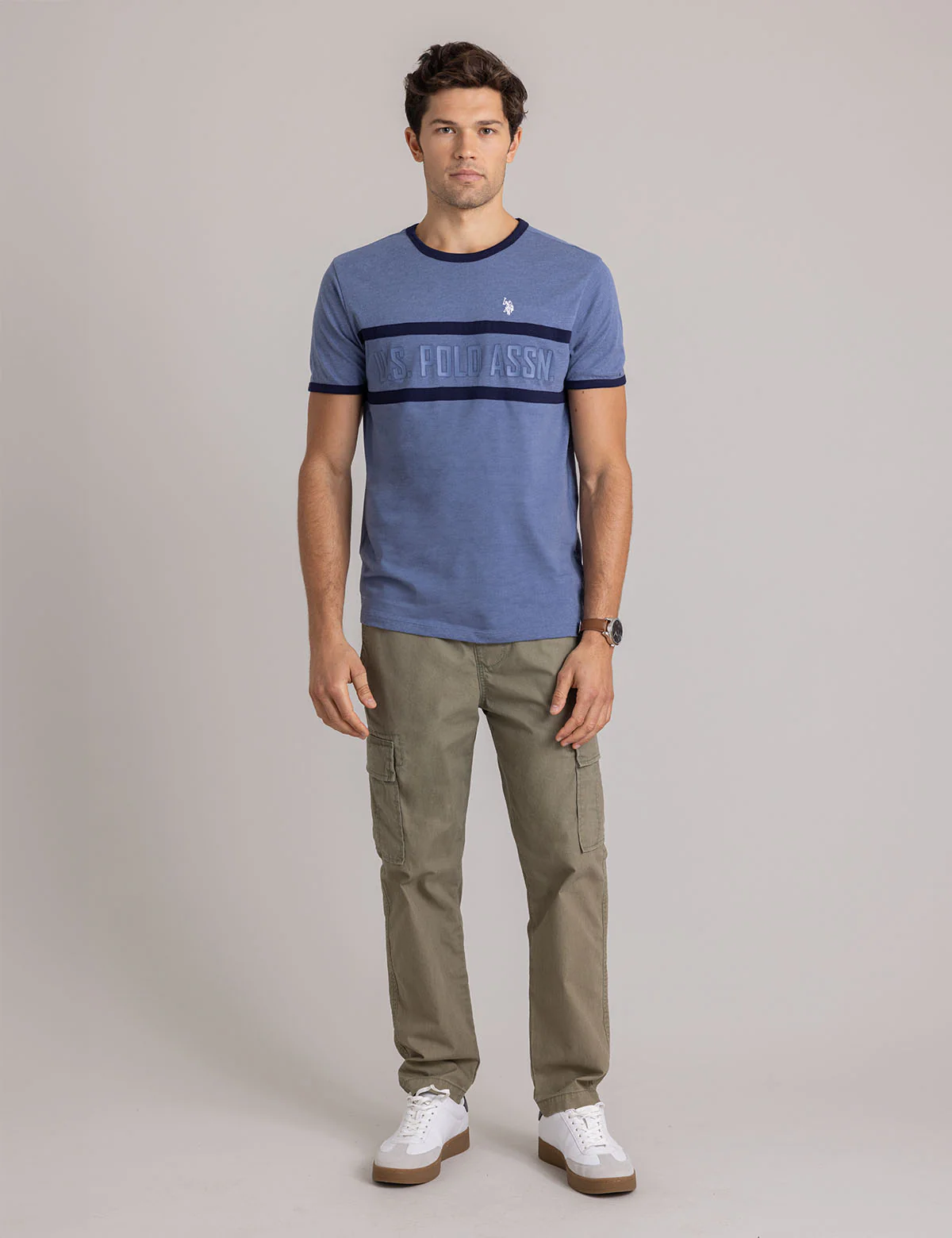 CREW NECK RINGER LOGO T-SHIRT - Image 3