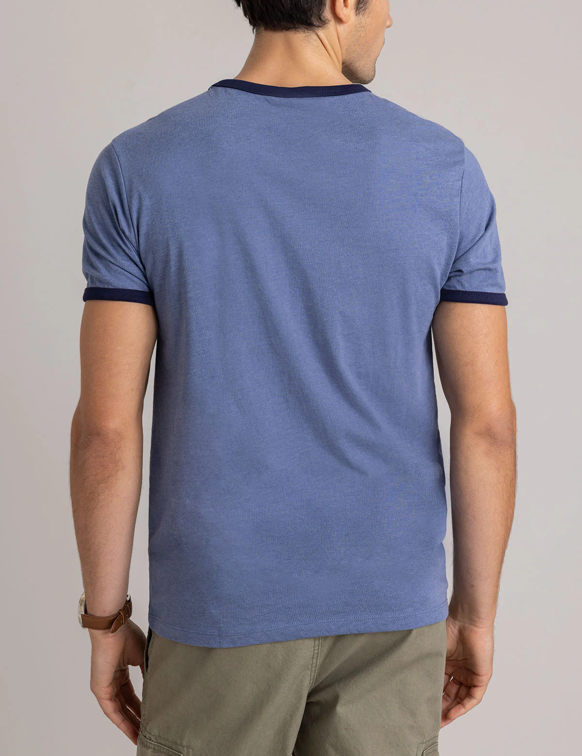 CREW NECK RINGER LOGO T-SHIRT - Image 4