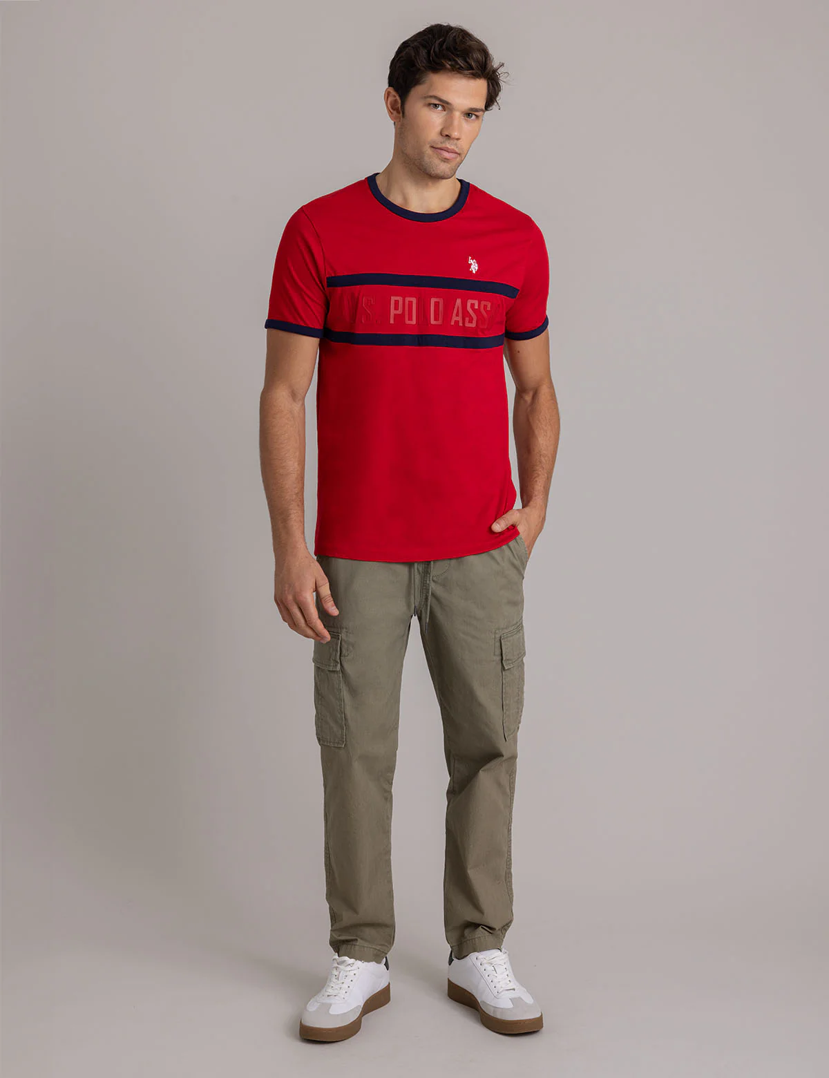 CREW NECK RINGER LOGO T-SHIRT - Image 7