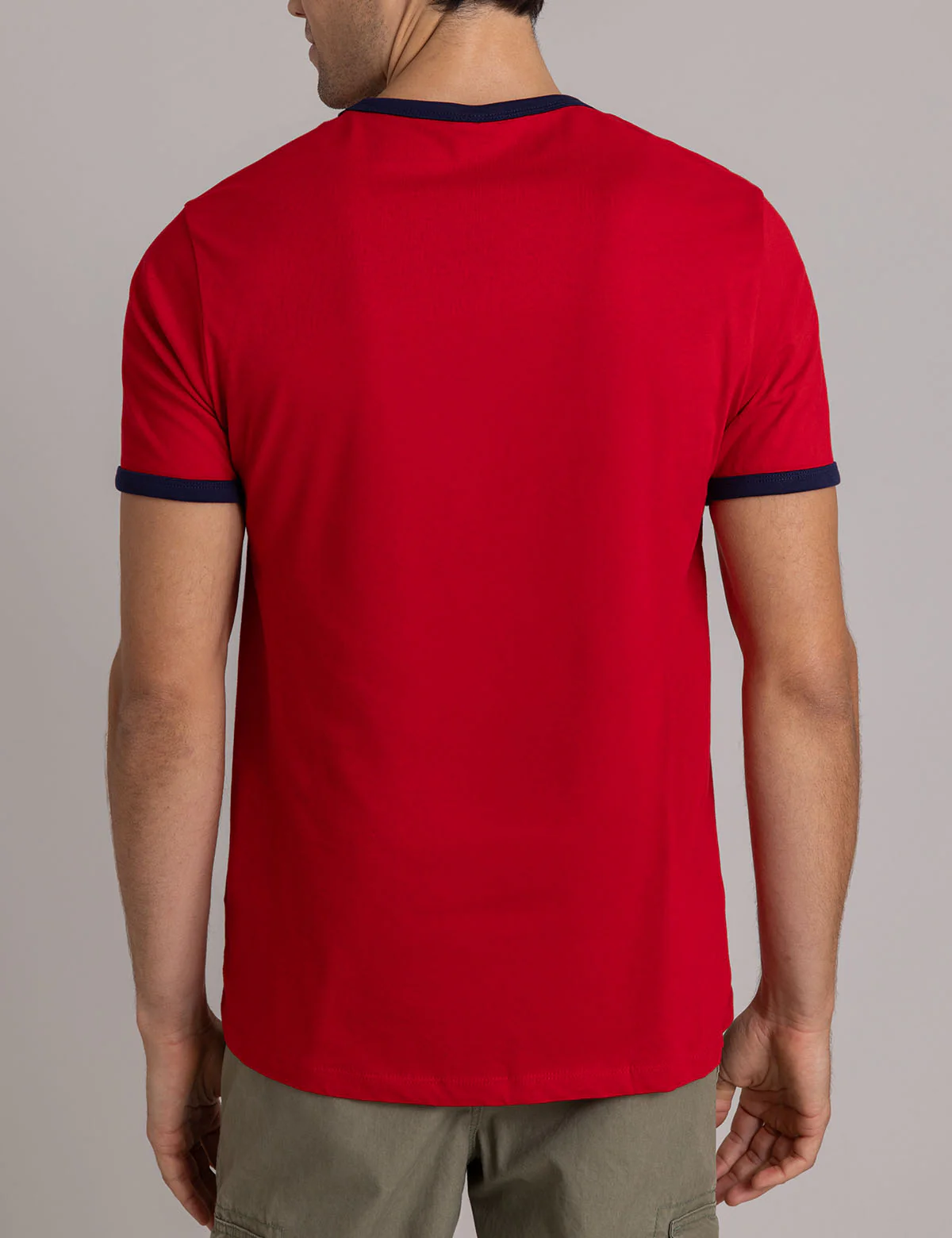 CREW NECK RINGER LOGO T-SHIRT - Image 8