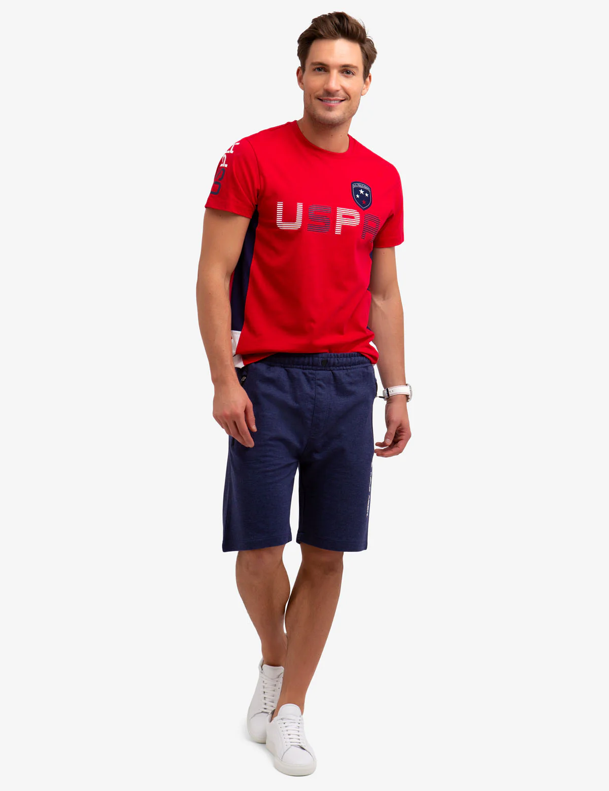 CREW NECK U.S. POLO ASSN. PATCH T-SHIRT - Image 5