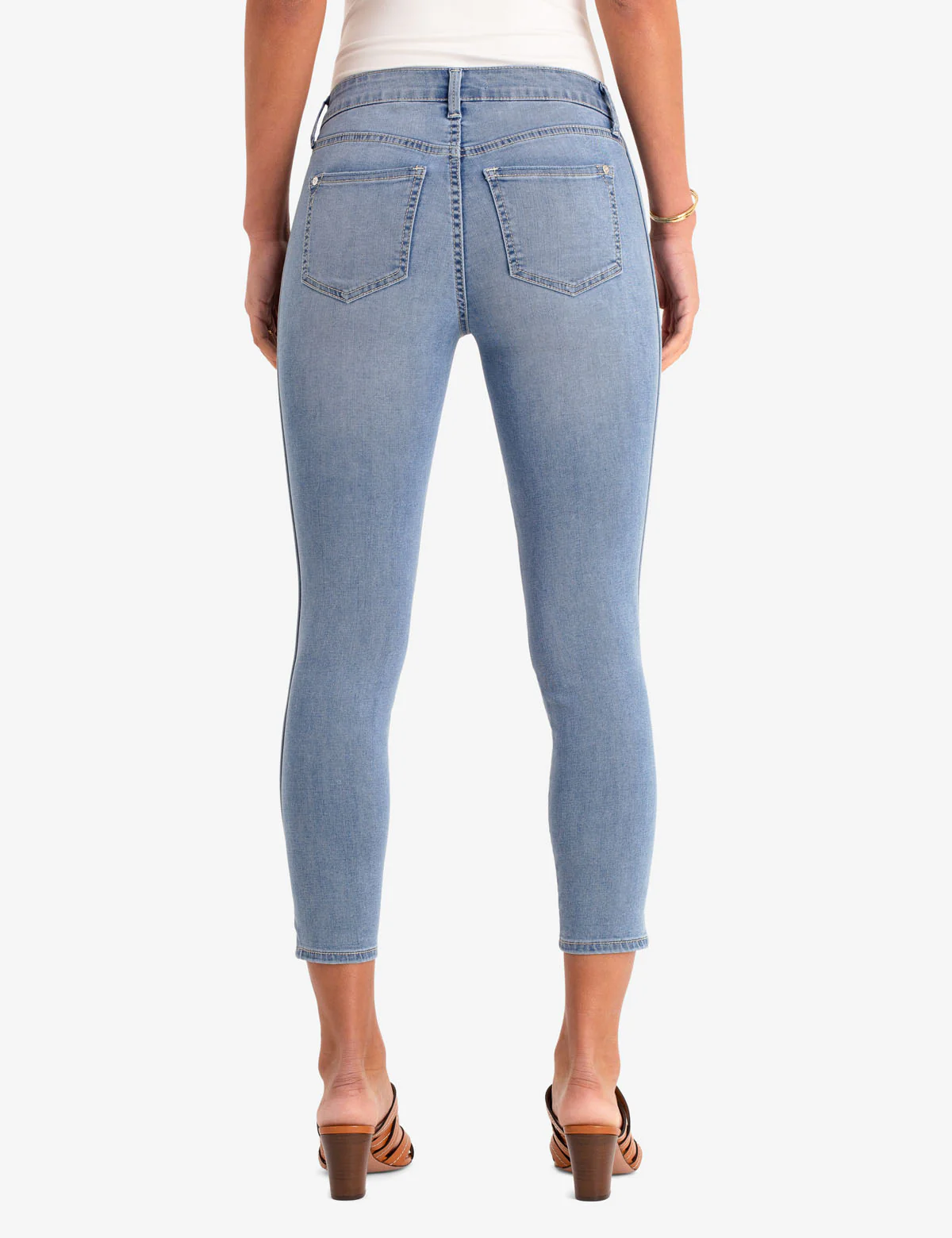 REPREVE® MID RISE CROP JEGGING WITH PIPING - Image 3