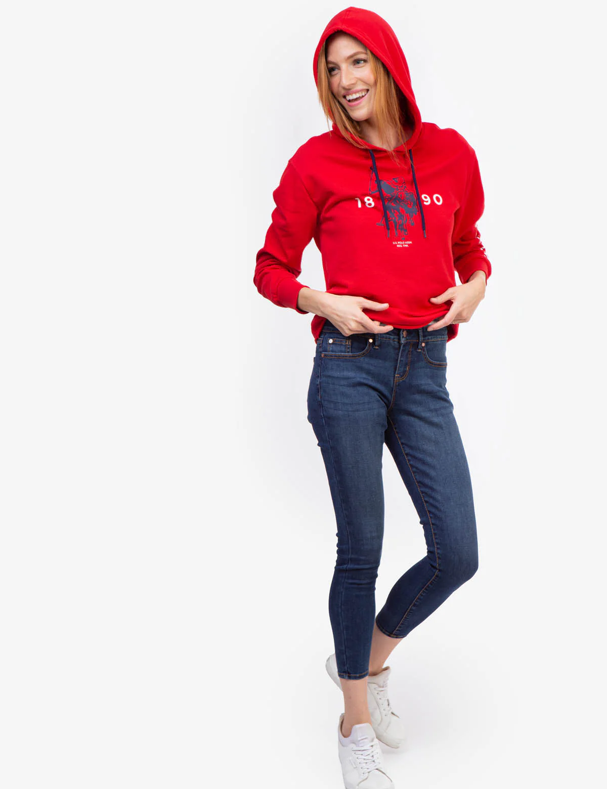 CROPPED 1890 LOGO HOODIE - Image 4