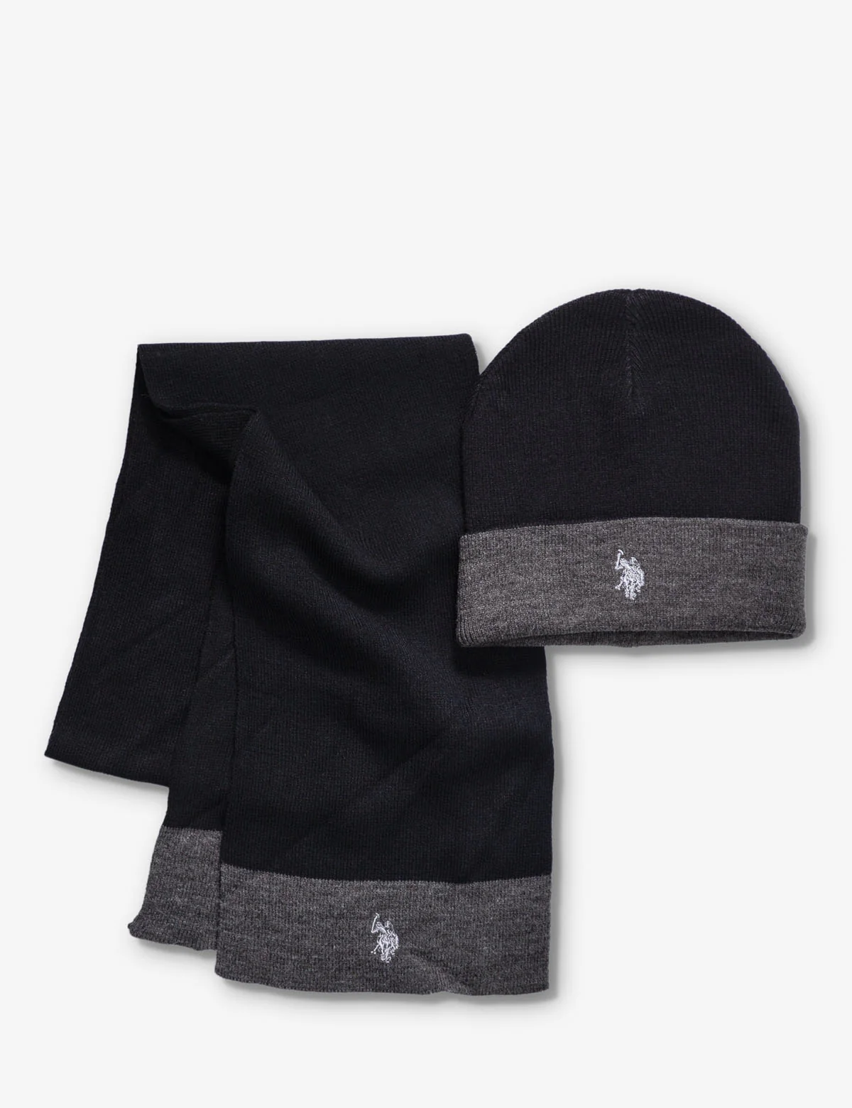 CUFF KNIT REVERSIBLE BEANIE AND SCARF SET - Image 4