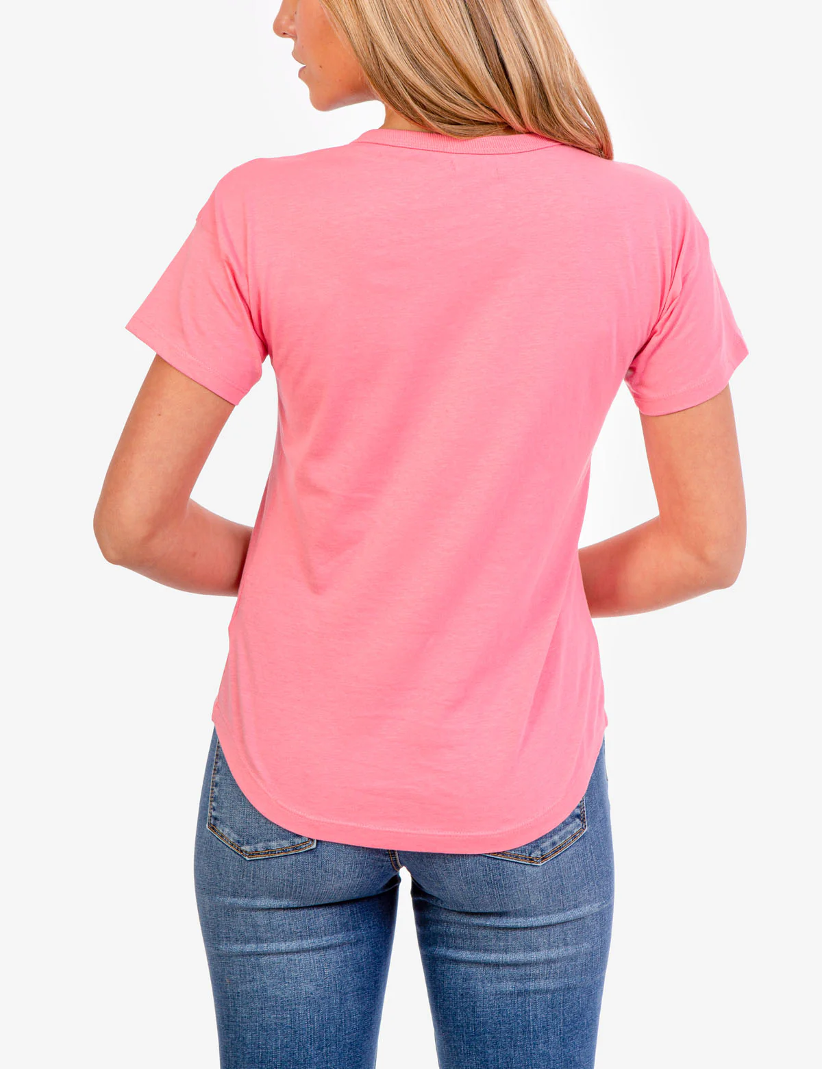 CURVED HEM CREW NECK T-SHIRT - Image 9