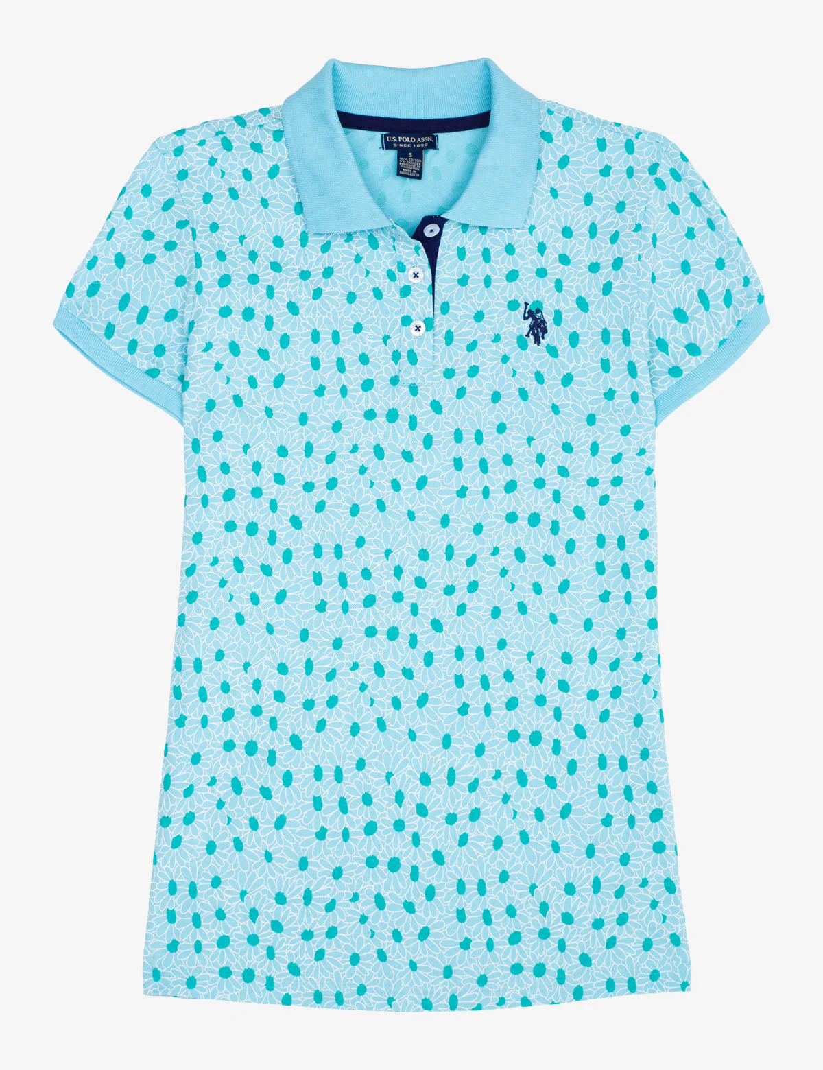DAISY PRINT POLO SHIRT