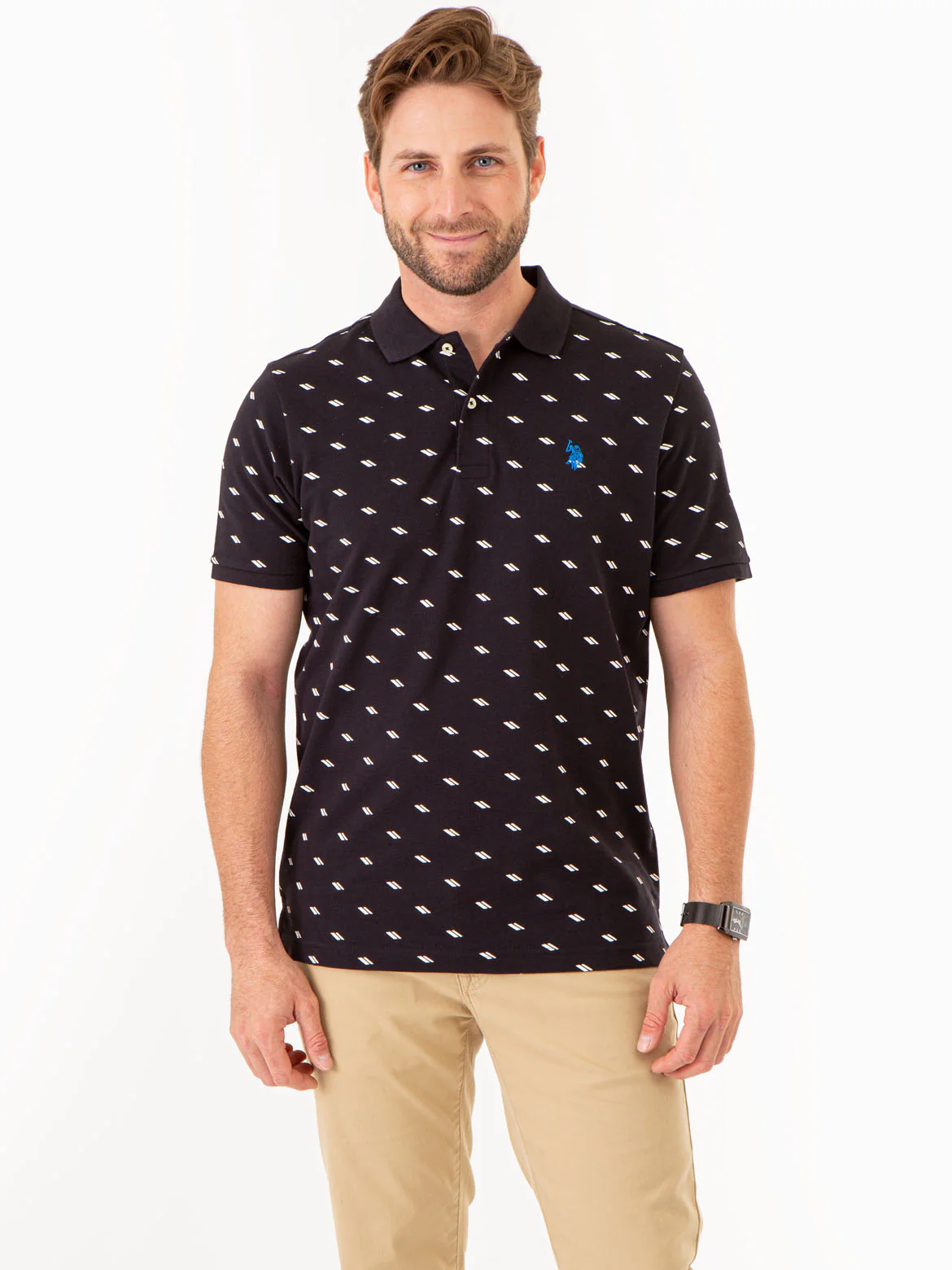 DASH PRINT PIQUE POLO SHIRT - Image 5
