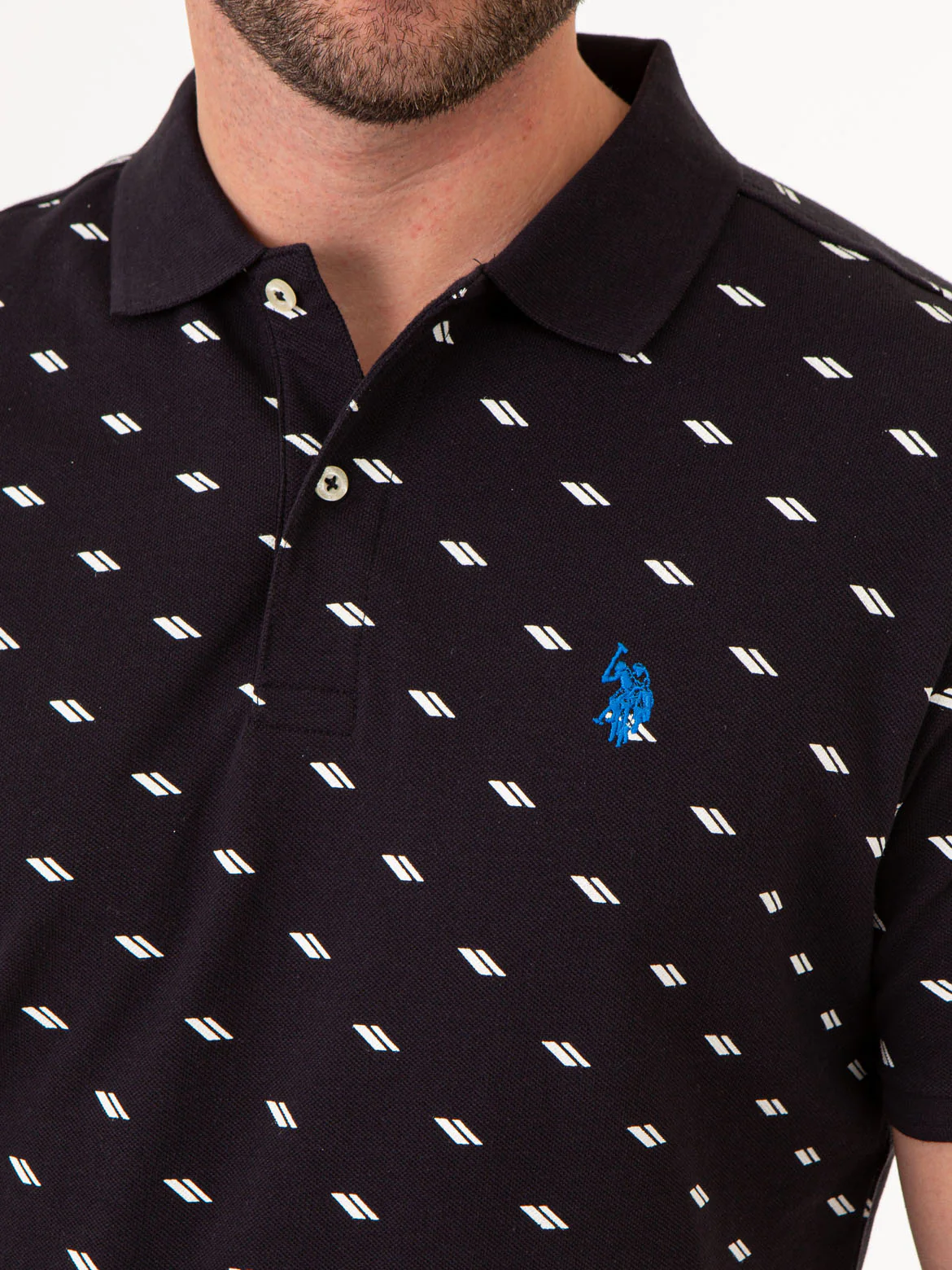 DASH PRINT PIQUE POLO SHIRT - Image 6