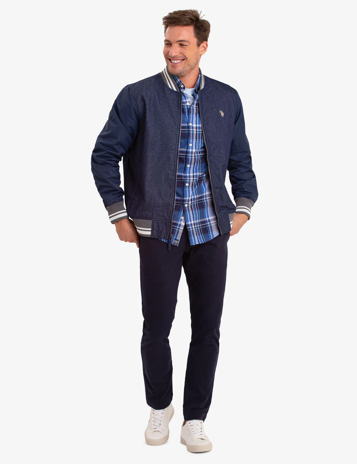 DENIM BOMBER JACKET - Image 2
