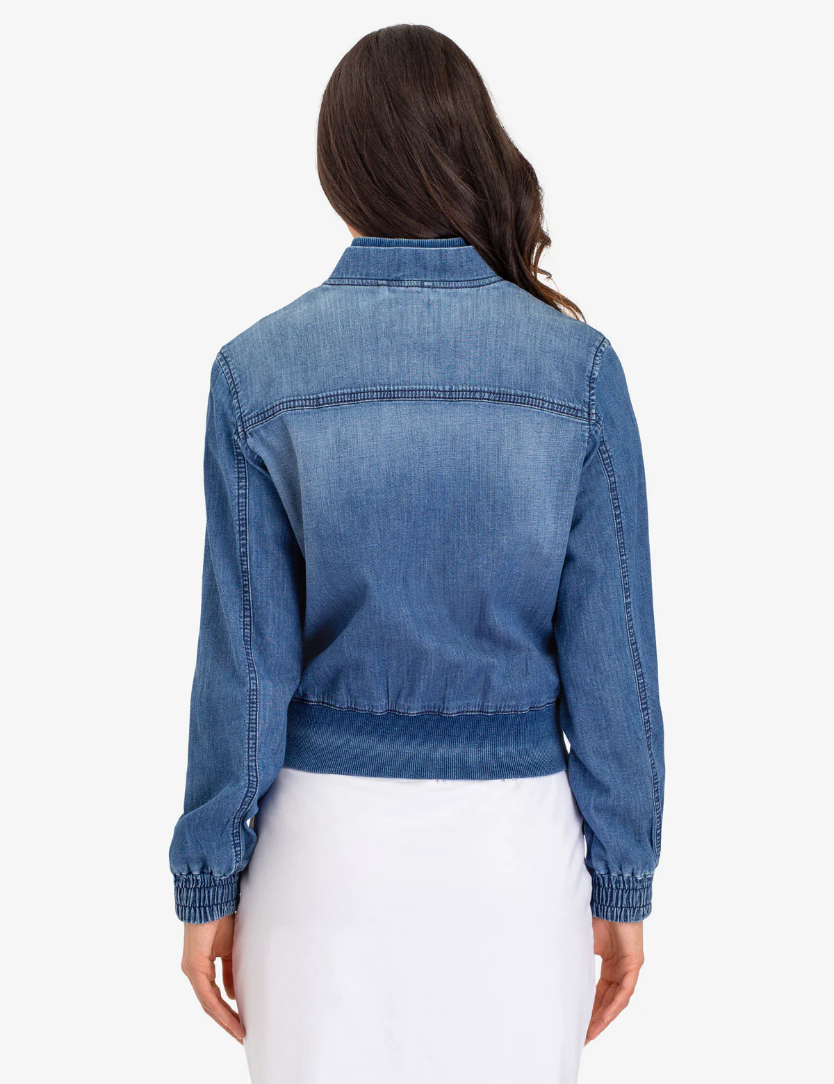 DENIM BOMBER JACKET - Image 4