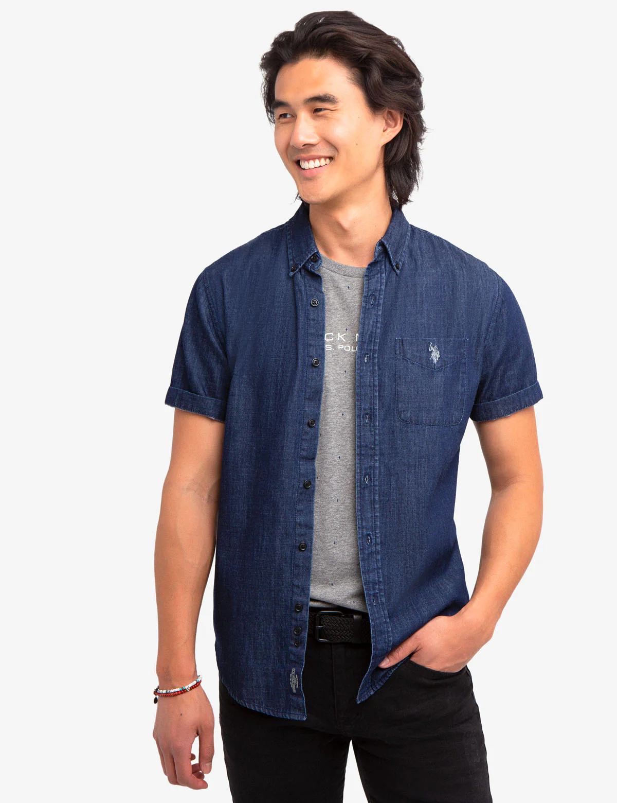 SLIM FIT DENIM SHIRT