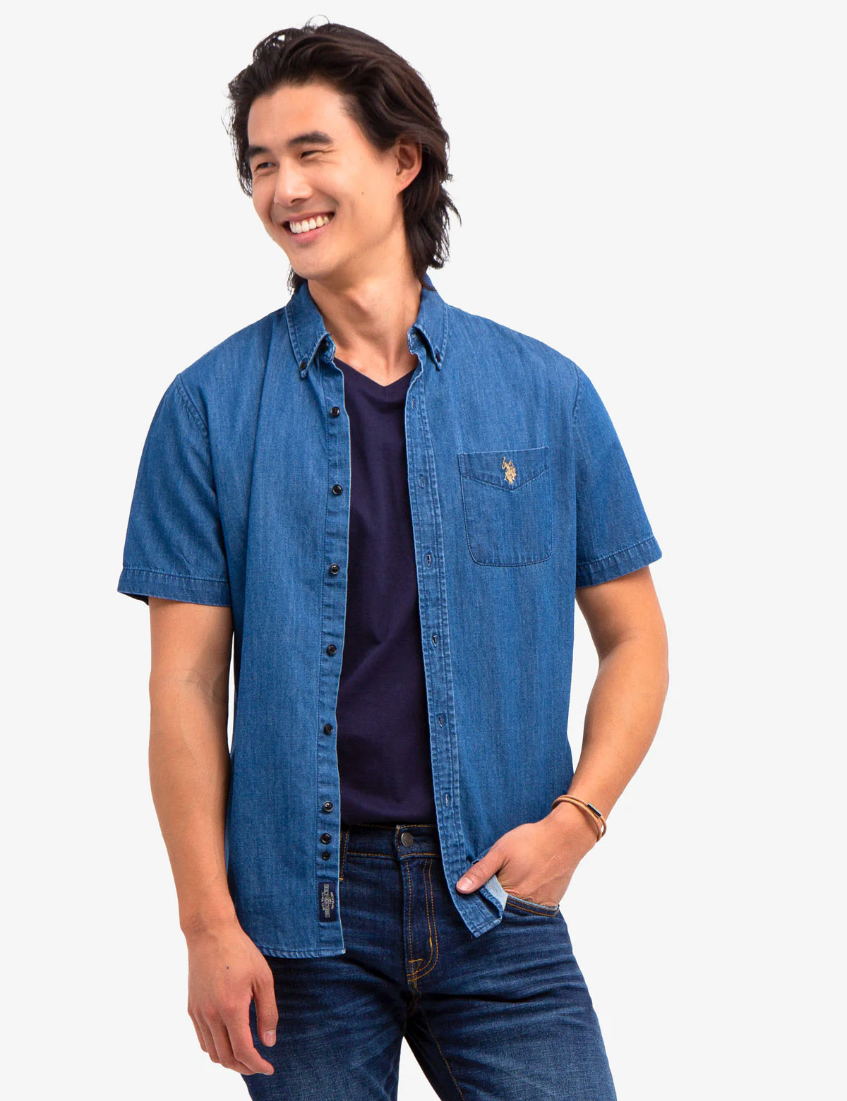 SLIM FIT DENIM SHIRT - Image 5