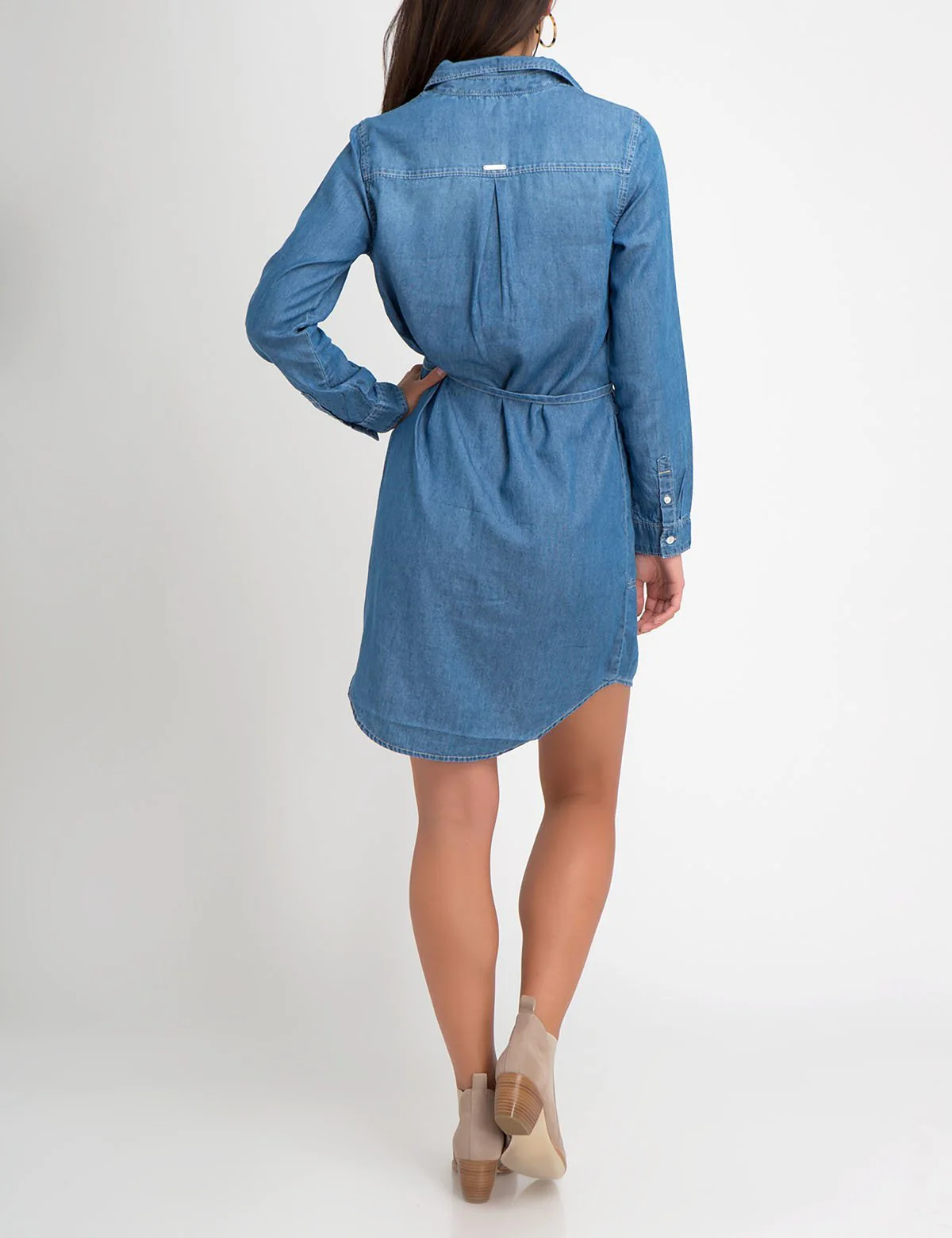 DENIM SHIRT DRESS - Image 3