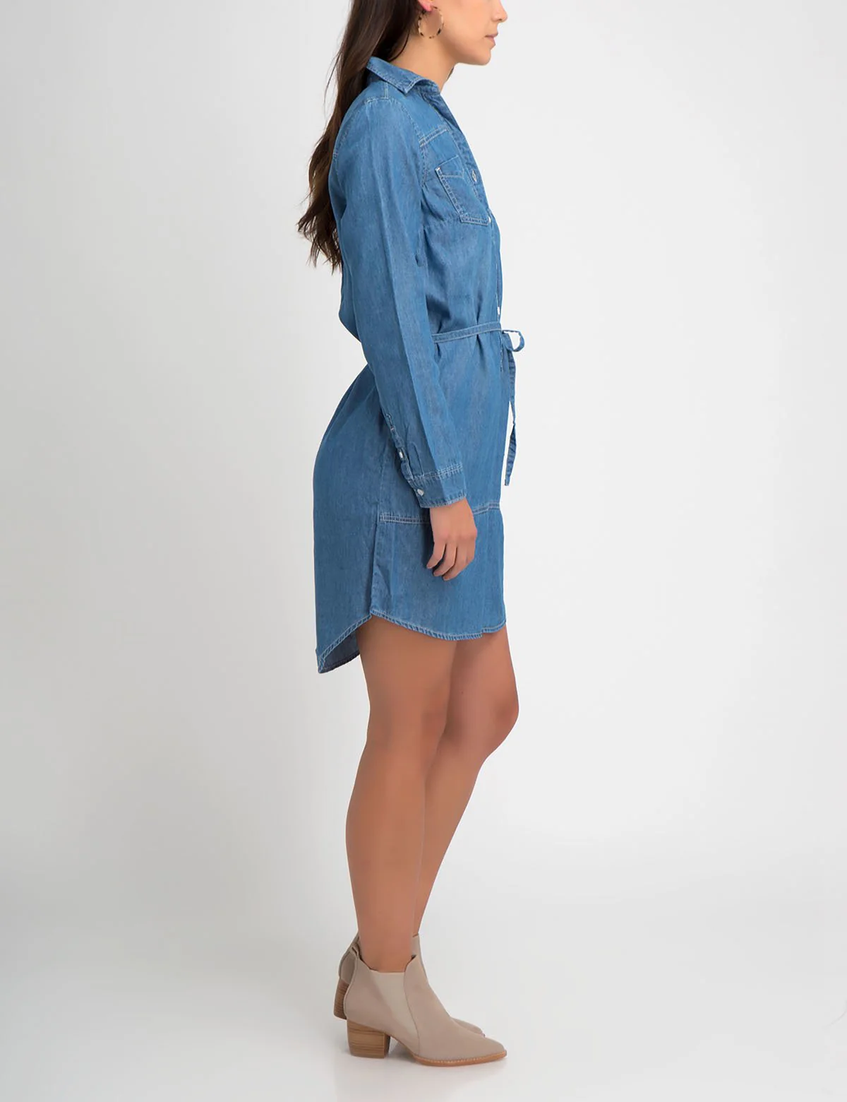 DENIM SHIRT DRESS - Image 5